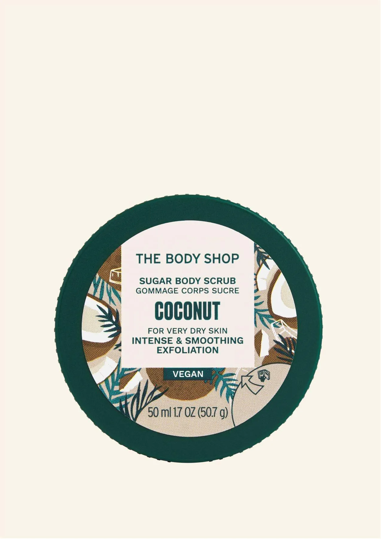 Exfoliant pentru corp Coconut 50 ml