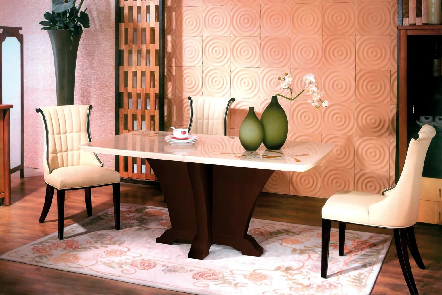 Masă Glazuro și 4 scaune Glazuro