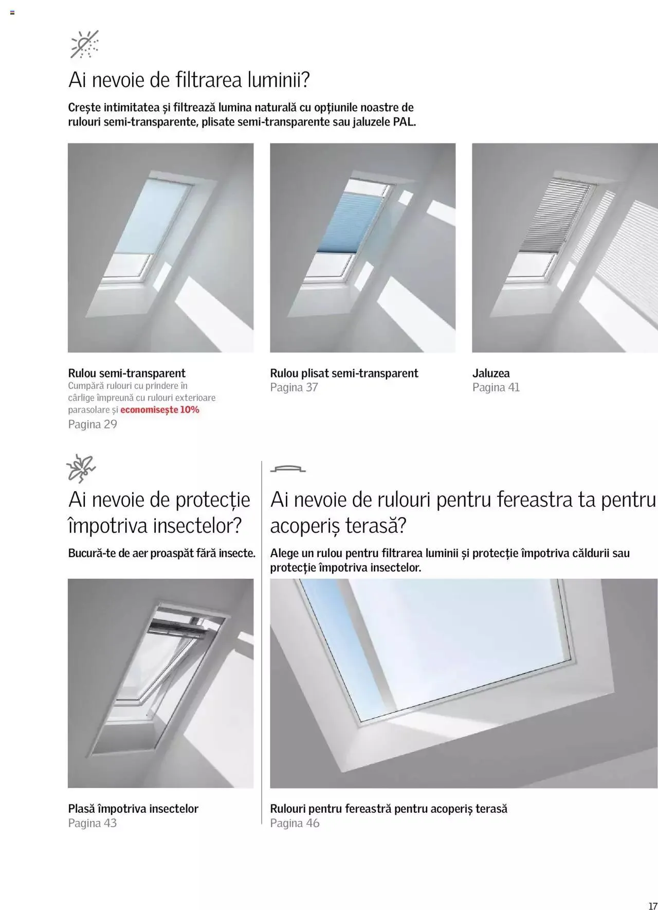 Catalog Velux catalog - Rulouri şi rolete 2022 de la 7 martie până la 31 decembrie 2023 - Revista Pagina 17