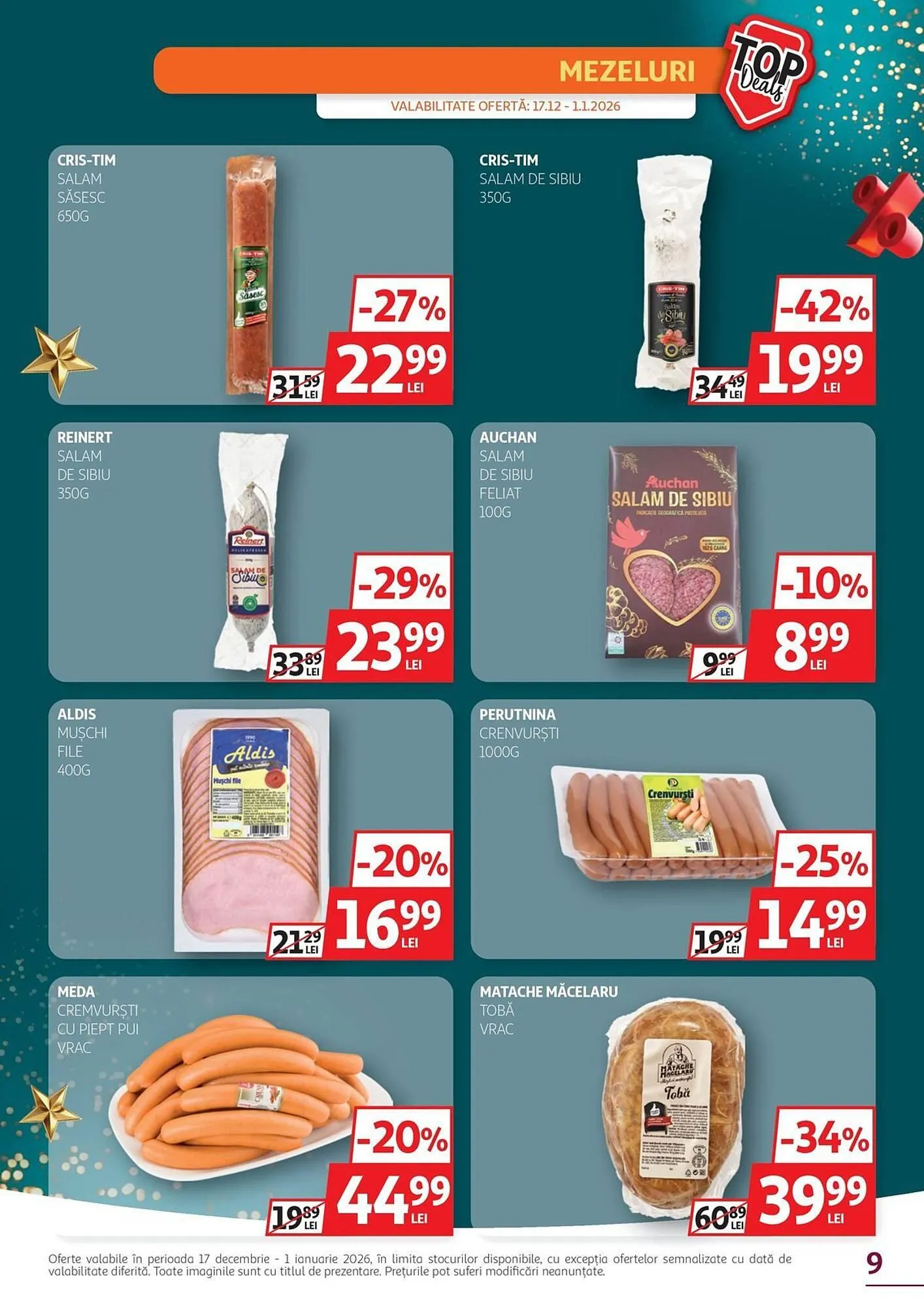 Catalog Catalog Auchan de la 17 decembrie până la 1 ianuarie 2026 - Revista Pagina 9