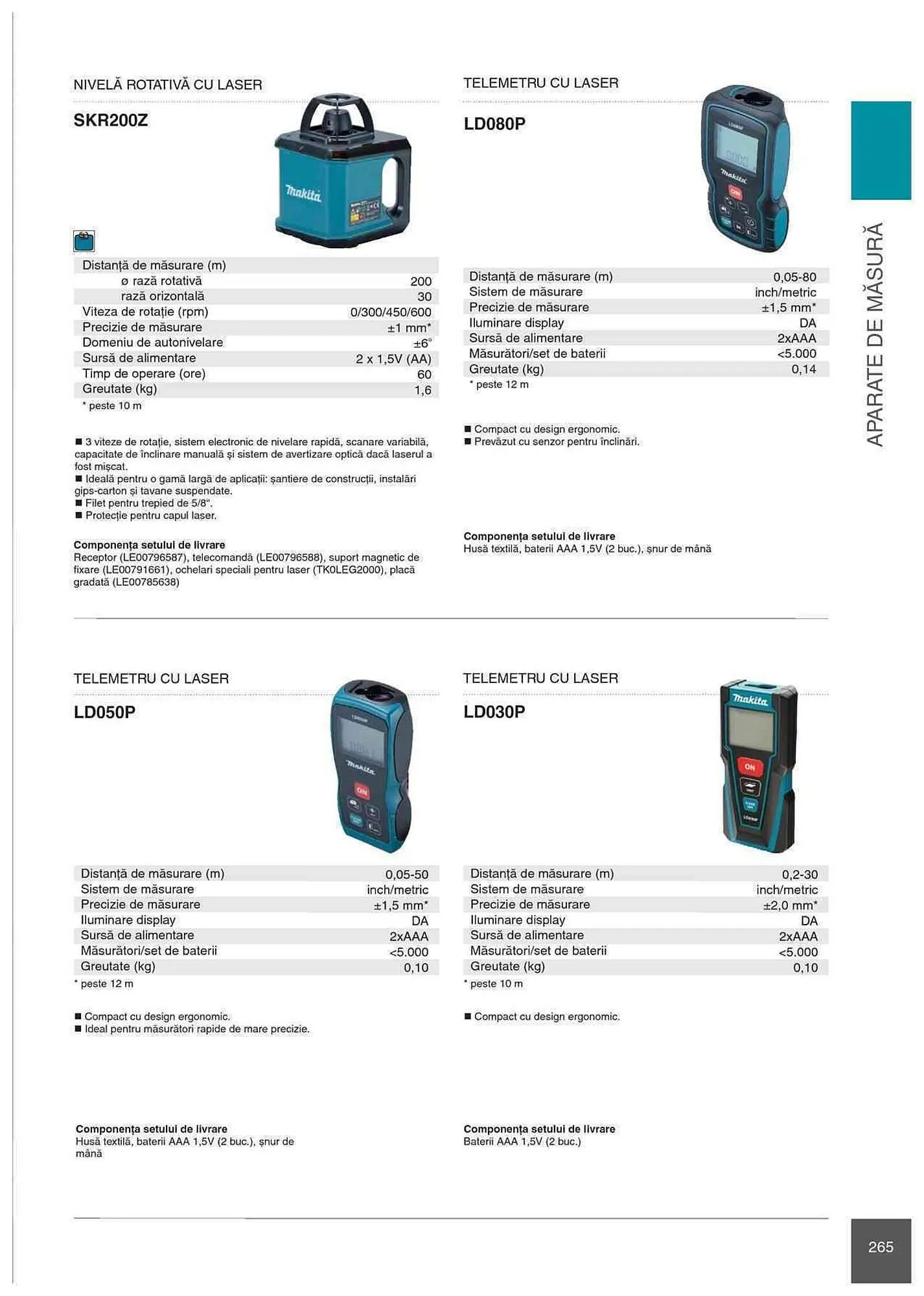 Catalog Makita catalog de la 1 ianuarie până la 31 decembrie 2023 - Revista Pagina 265