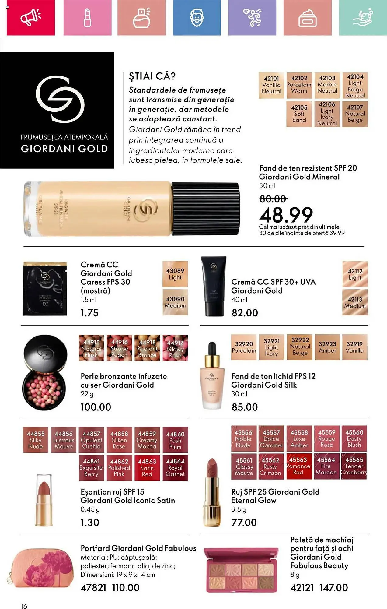 Catalog Catalog Oriflame de la 13 aprilie până la 3 mai 2025 - Revista Pagina 16