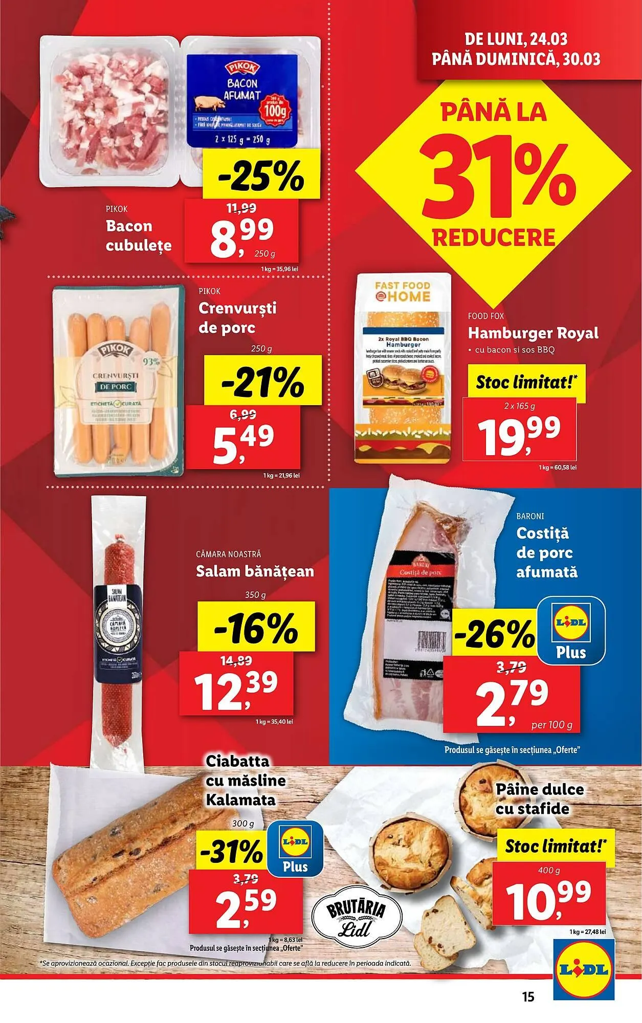 Catalog Catalog Lidl de la 24 martie până la 30 martie 2025 - Revista Pagina 15