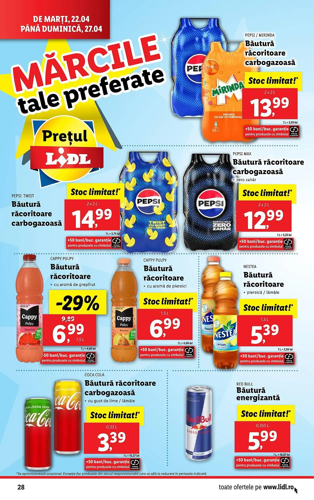 Catalog Catalog Lidl de la 22 aprilie până la 27 aprilie 2025 - Revista Pagina 28