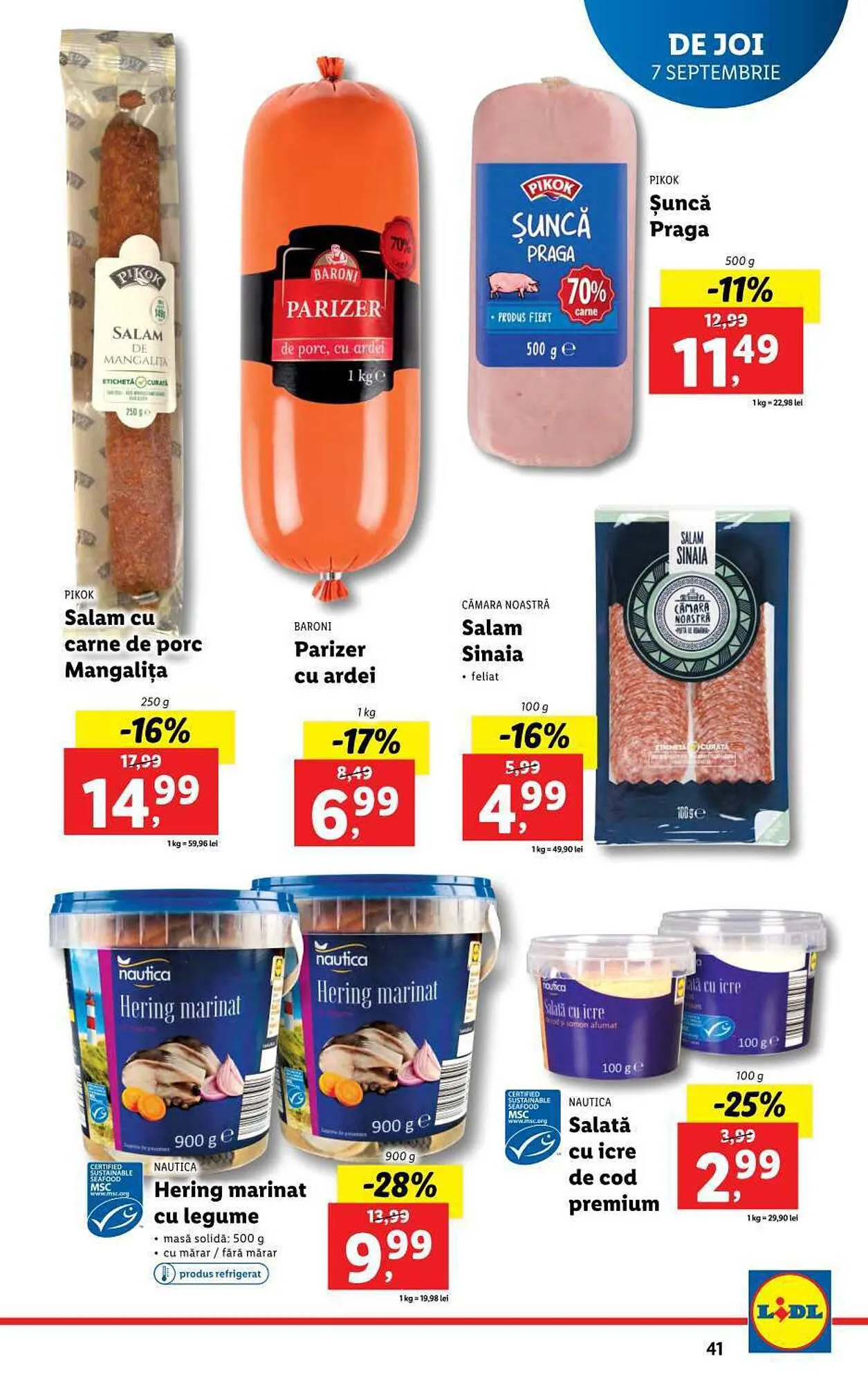 Catalog Lidl catalog de la 4 septembrie până la 10 septembrie 2023 - Revista Pagina 41