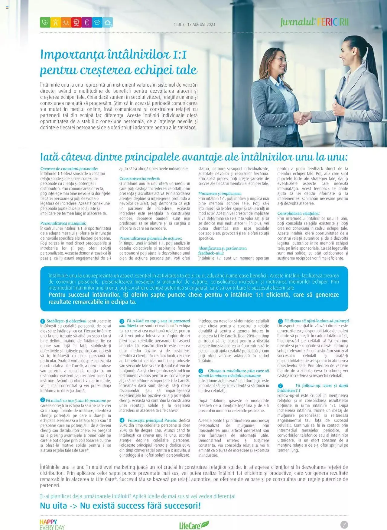 Catalog Life Care catalog - Jurnalul Fericirii Iulie/August de la 4 iulie până la 17 august 2023 - Revista Pagina 7