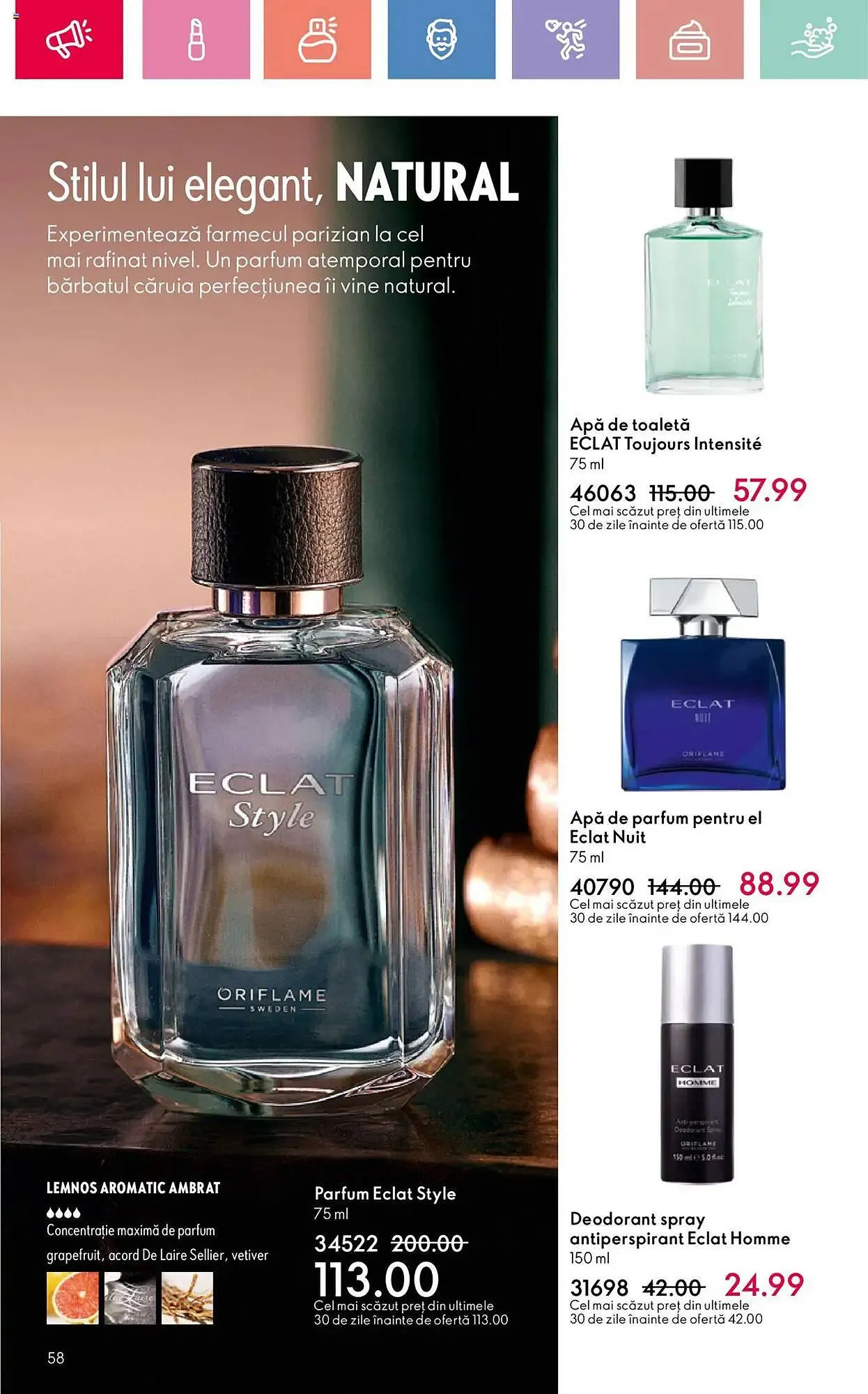 Catalog Catalog Oriflame de la 15 iunie până la 5 iulie 2025 - Revista Pagina 58