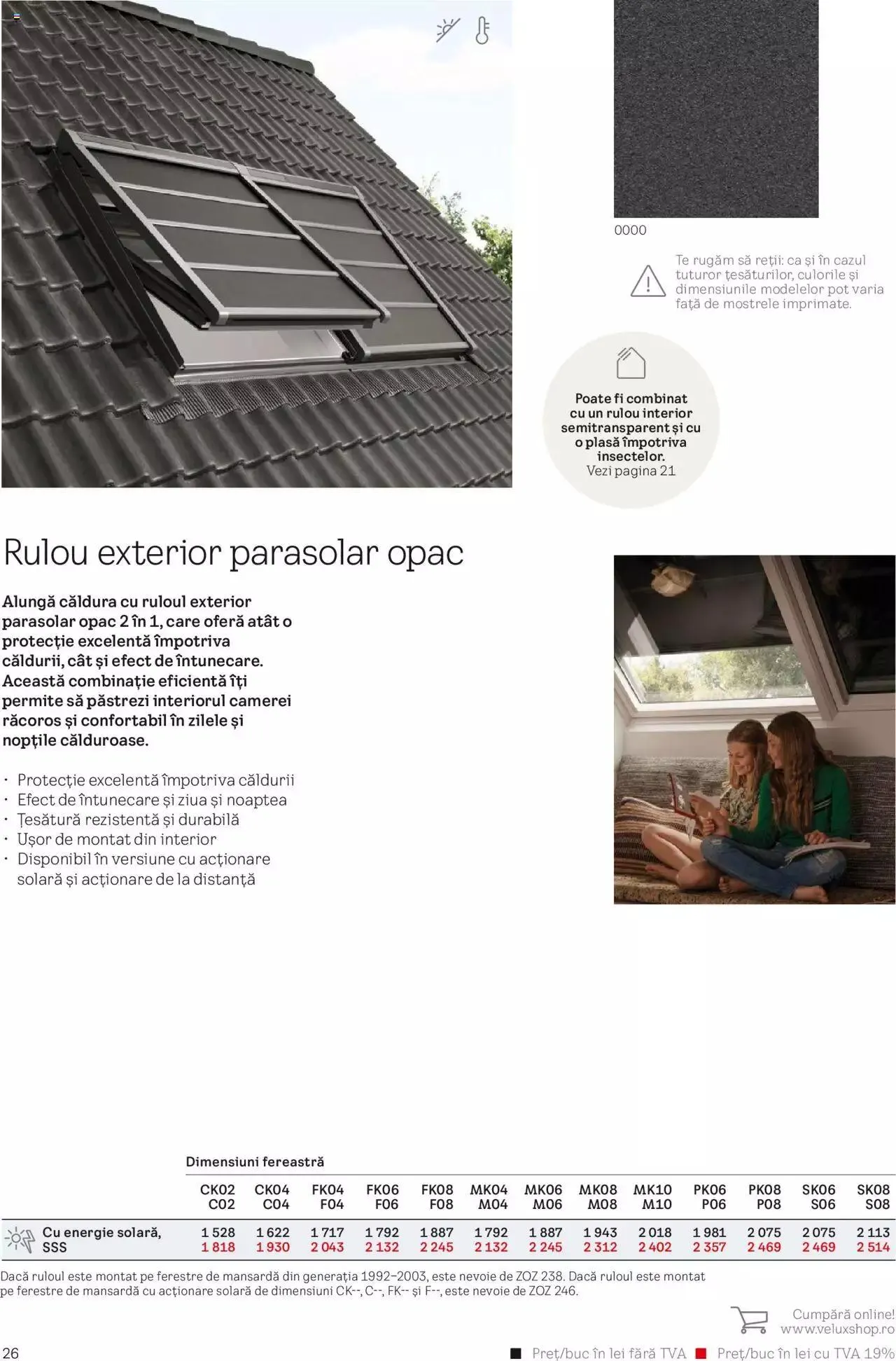 Catalog Velux catalog - Rulouri şi rolete 2023 de la 28 martie până la 31 decembrie 2023 - Revista Pagina 26