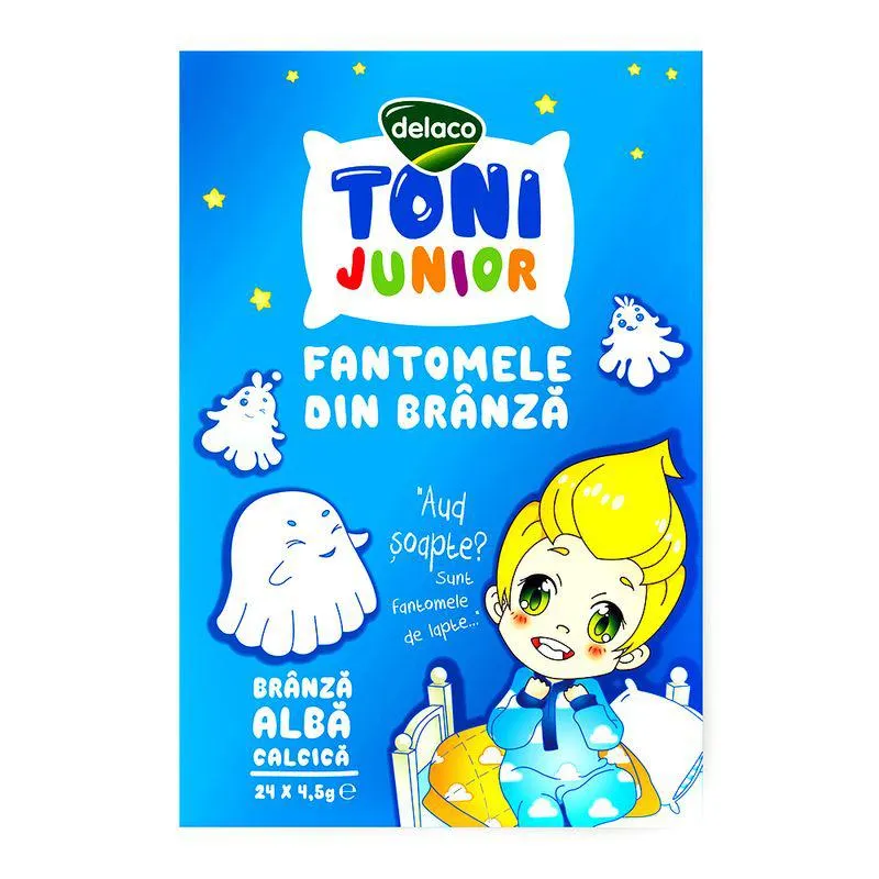 Branza alba de vaci Delaco Junior, 108 g