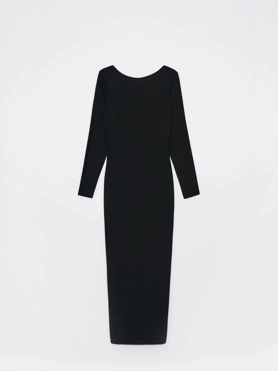 Maxi šaty s rozparkem