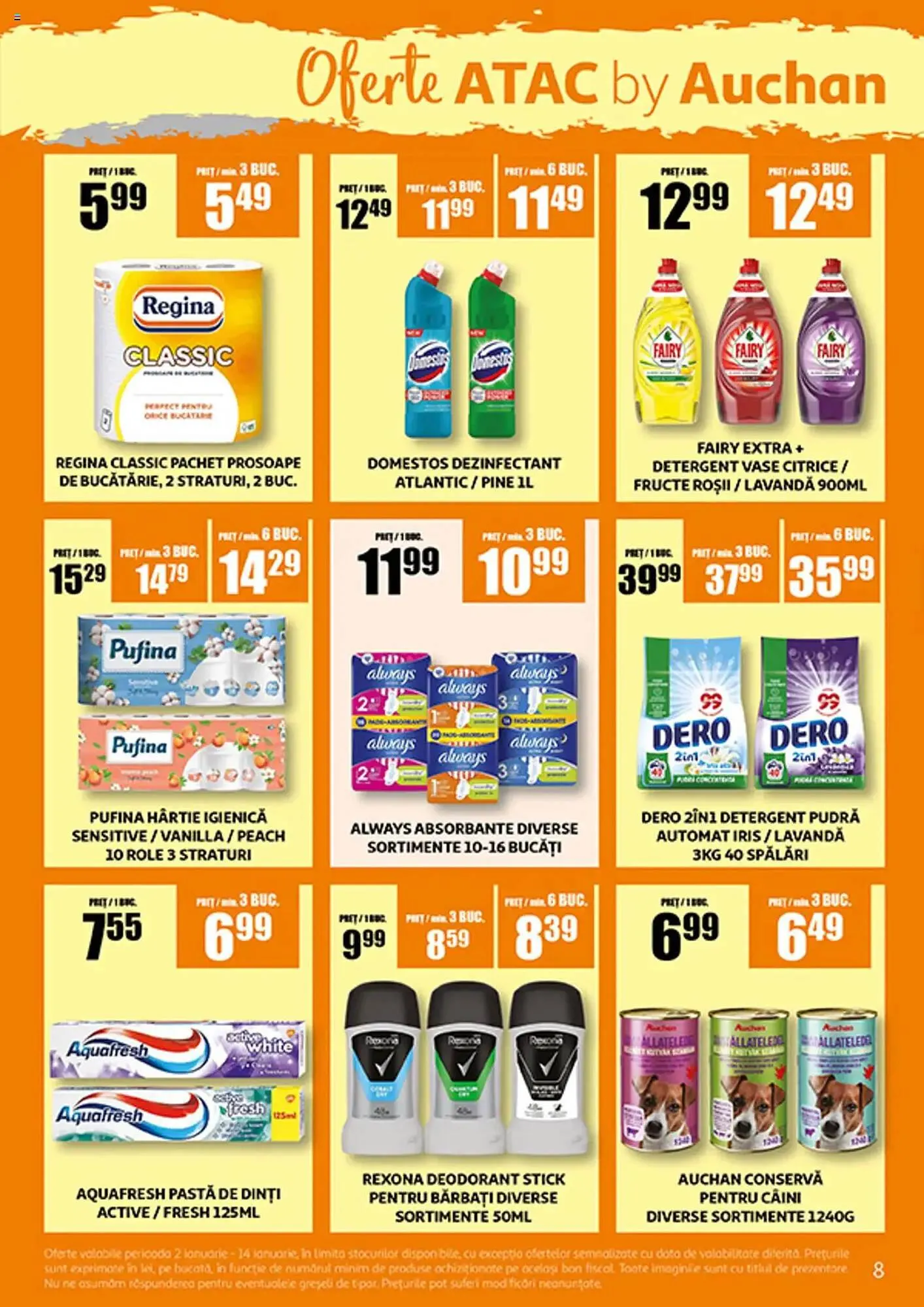 Catalog Catalog Auchan de la 2 ianuarie până la 14 ianuarie 2025 - Revista Pagina 8