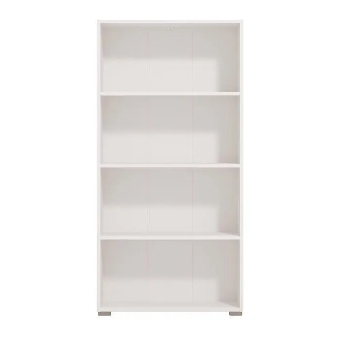 Etajera Tomar 4 OB, HDF, alba, 70 x 24.5 x 142 cm, 1C