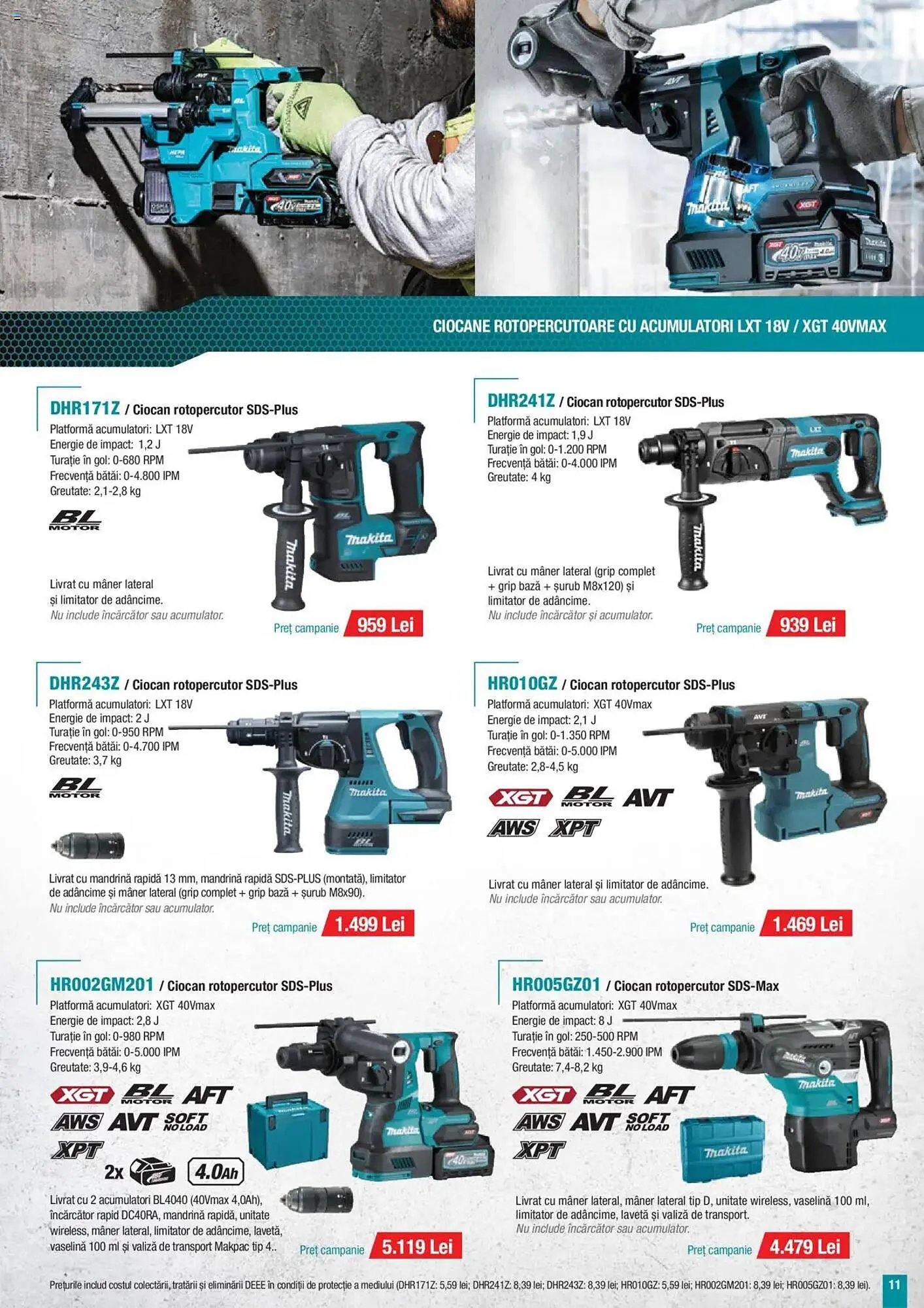 Catalog Catalog Makita de la 1 octombrie până la 31 decembrie 2025 - Revista Pagina 11