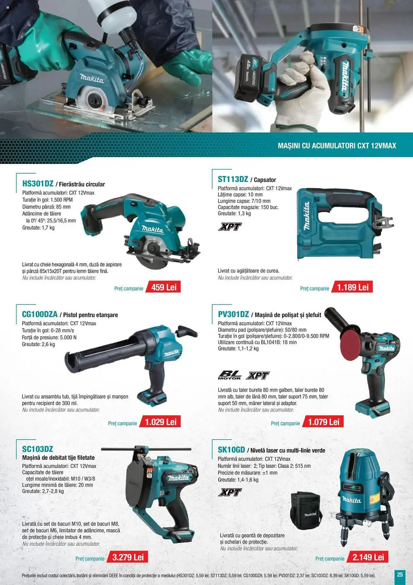 Catalog Catalog Makita de la 1 octombrie până la 31 decembrie 2025 - Revista Pagina 25