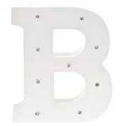 LITERA "B" Decor luminos din lemn pentru copii