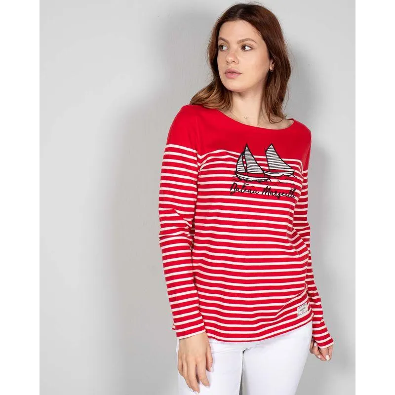 Bluza din bumbac cu dungi N231687001