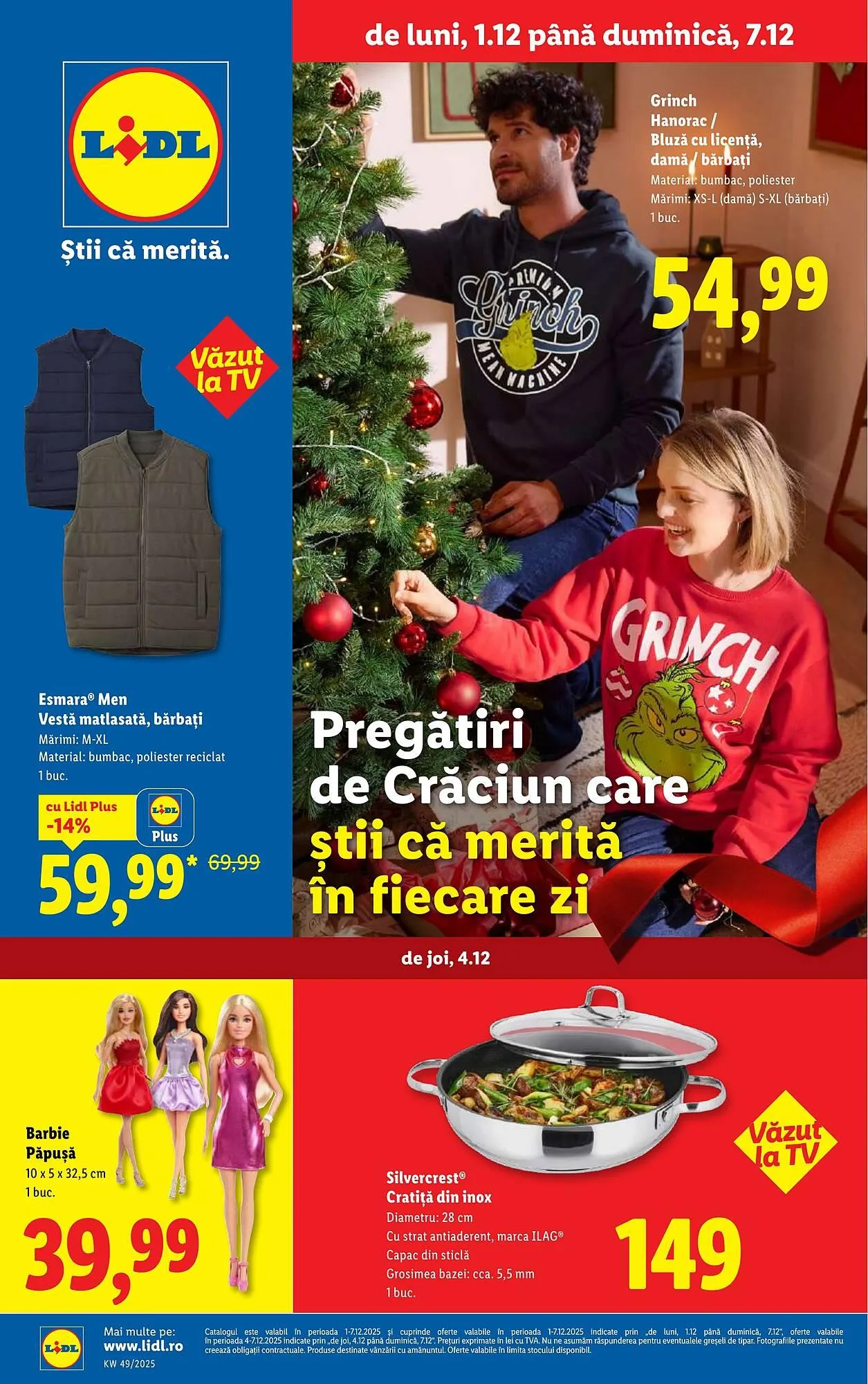 Catalog Catalog Lidl de la 1 decembrie până la 7 decembrie 2025 - Revista Pagina 1