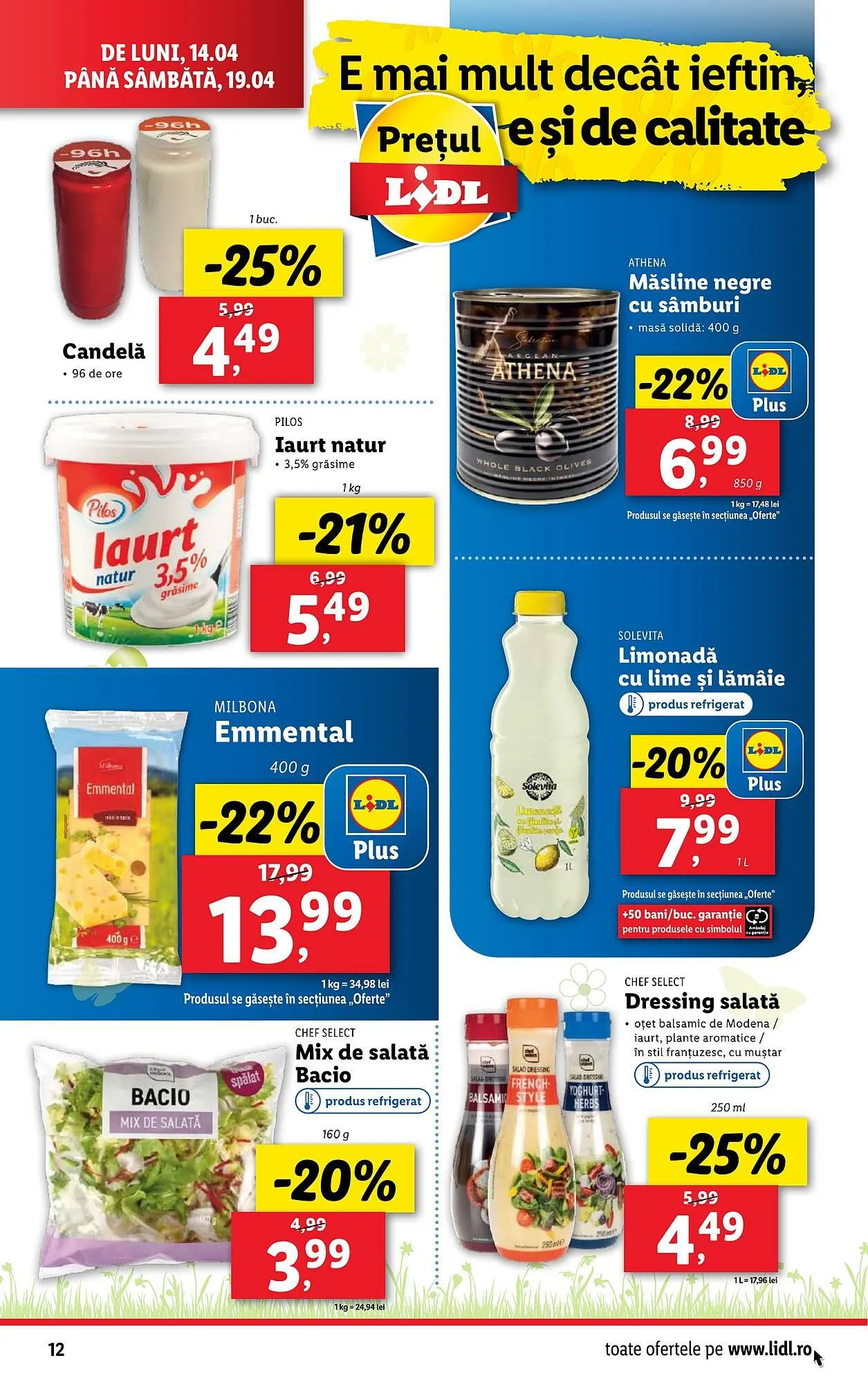Catalog Catalog Lidl de la 14 aprilie până la 19 aprilie 2025 - Revista Pagina 12