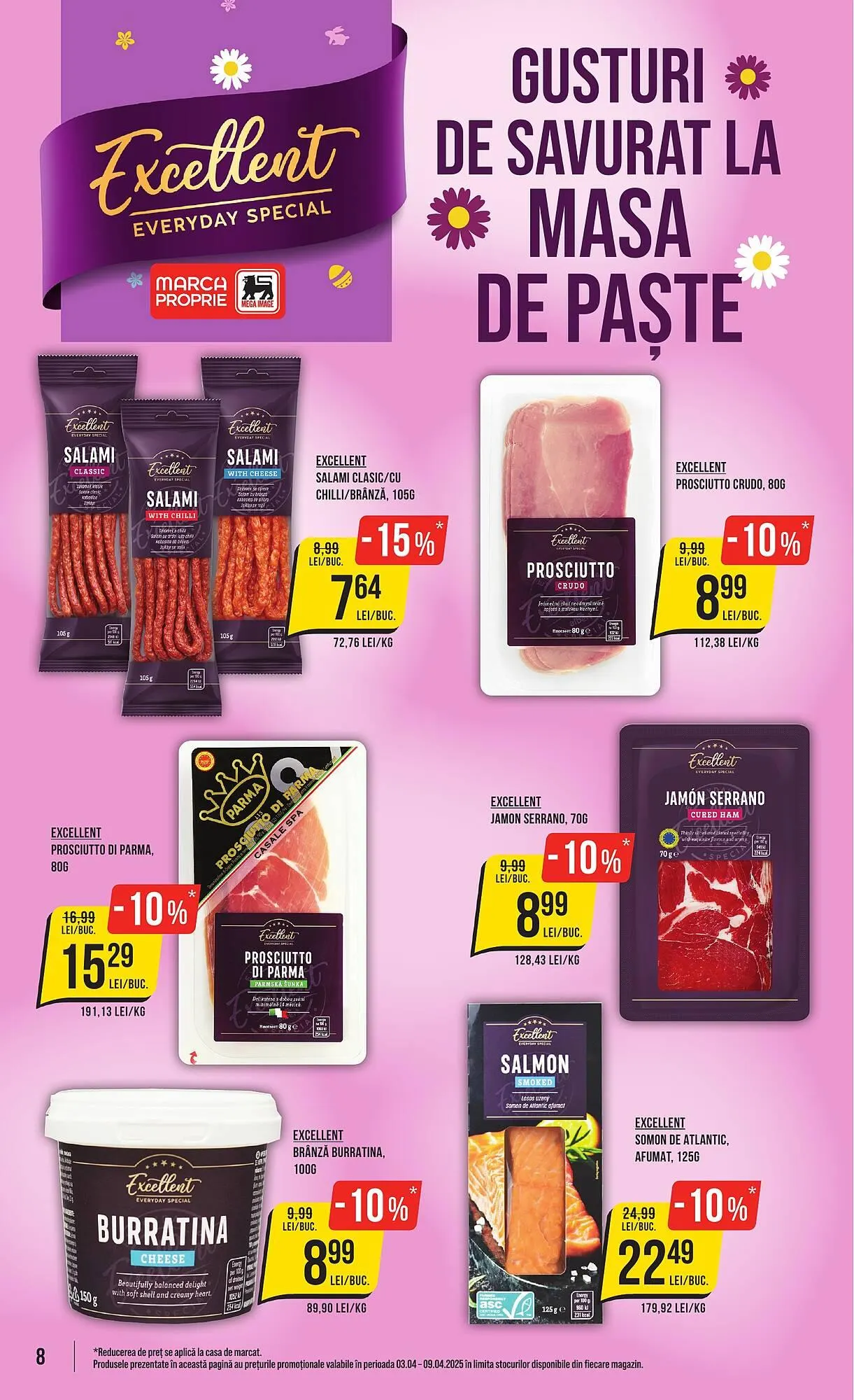 Catalog Catalog Mega Image de la 3 aprilie până la 9 aprilie 2025 - Revista Pagina 8