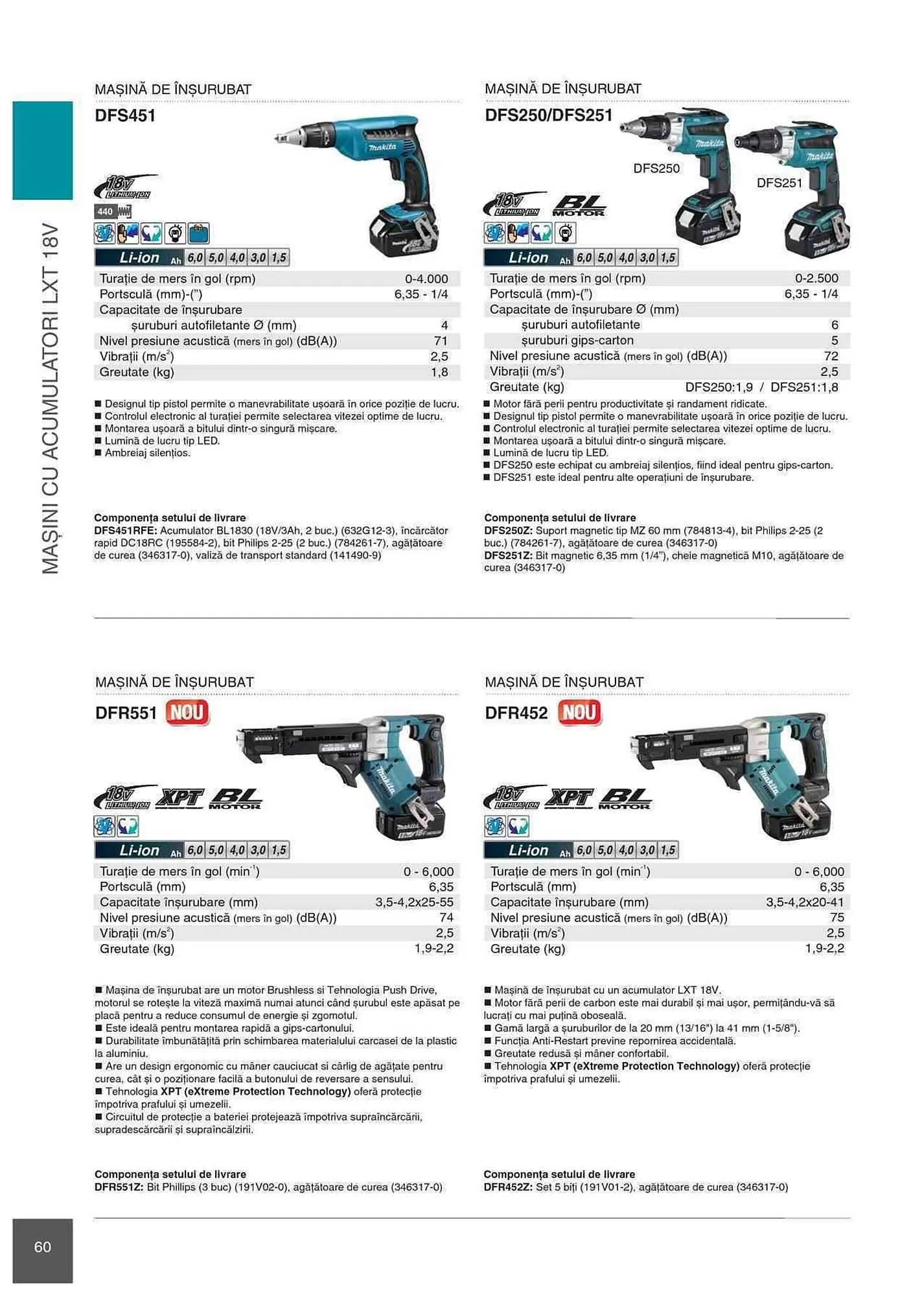 Catalog Makita catalog de la 1 ianuarie până la 31 decembrie 2023 - Revista Pagina 60