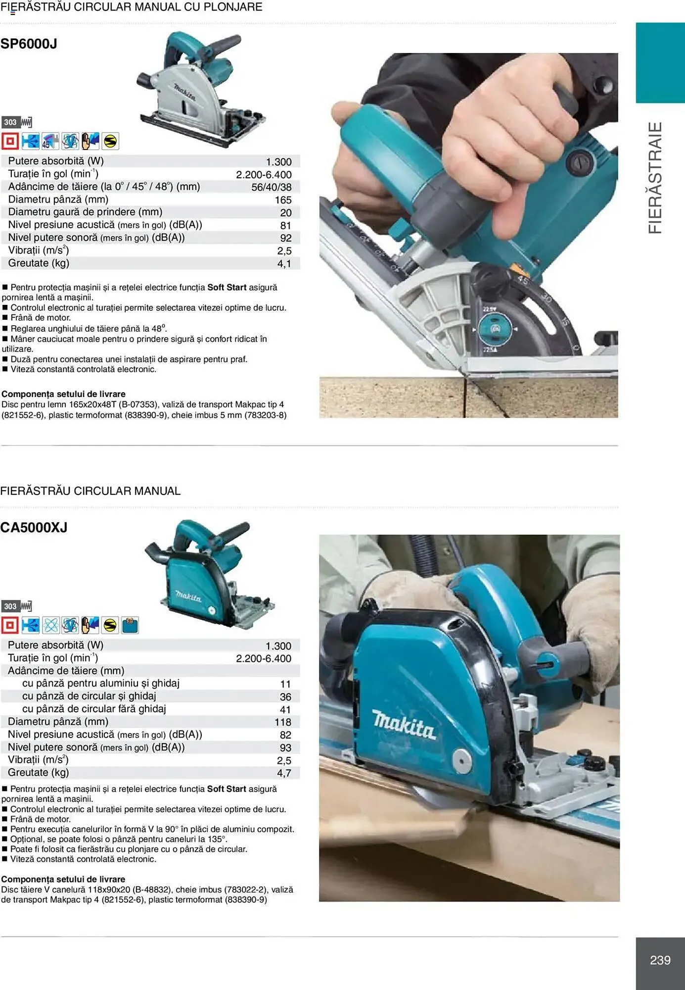Catalog Catalog Makita de la 8 ianuarie până la 31 decembrie 2025 - Revista Pagina 239
