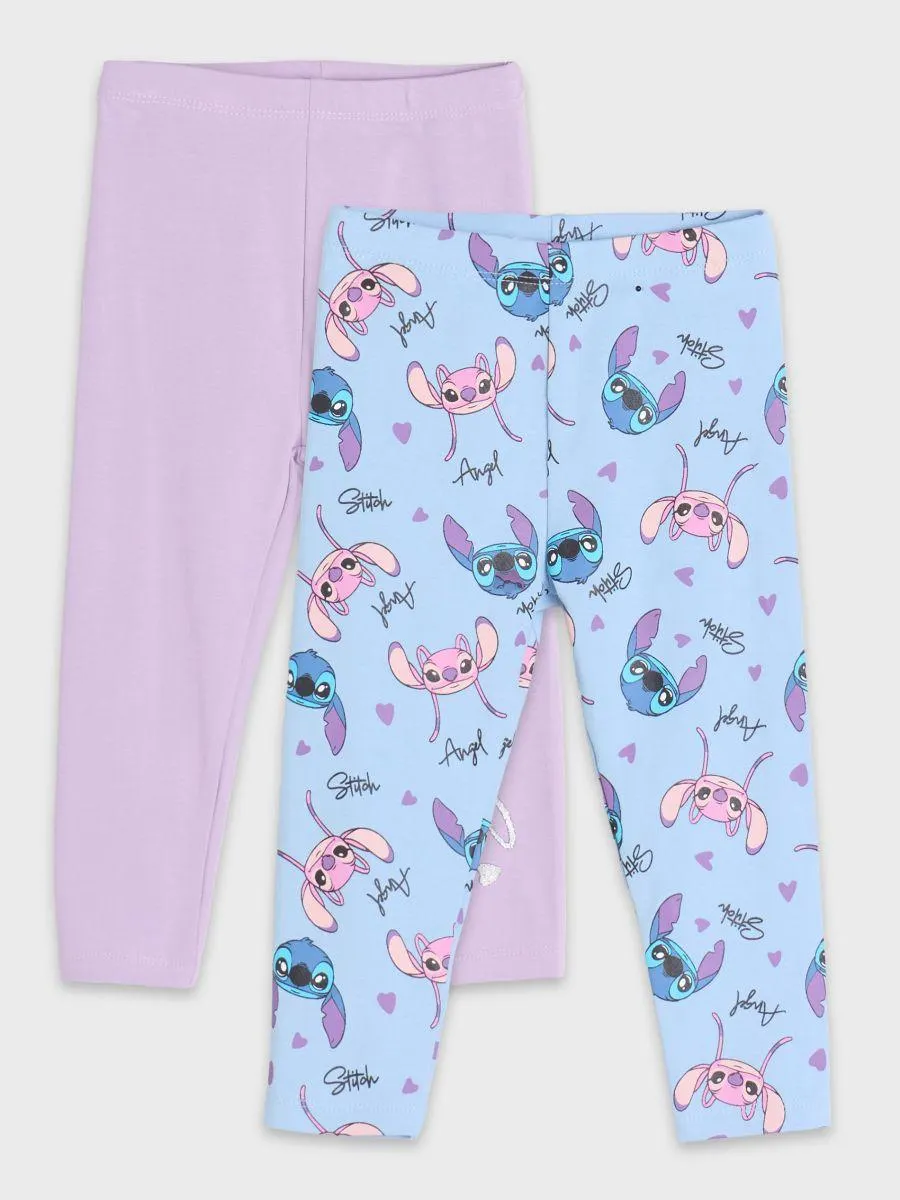 Set de 2 perechi de colanți Stich