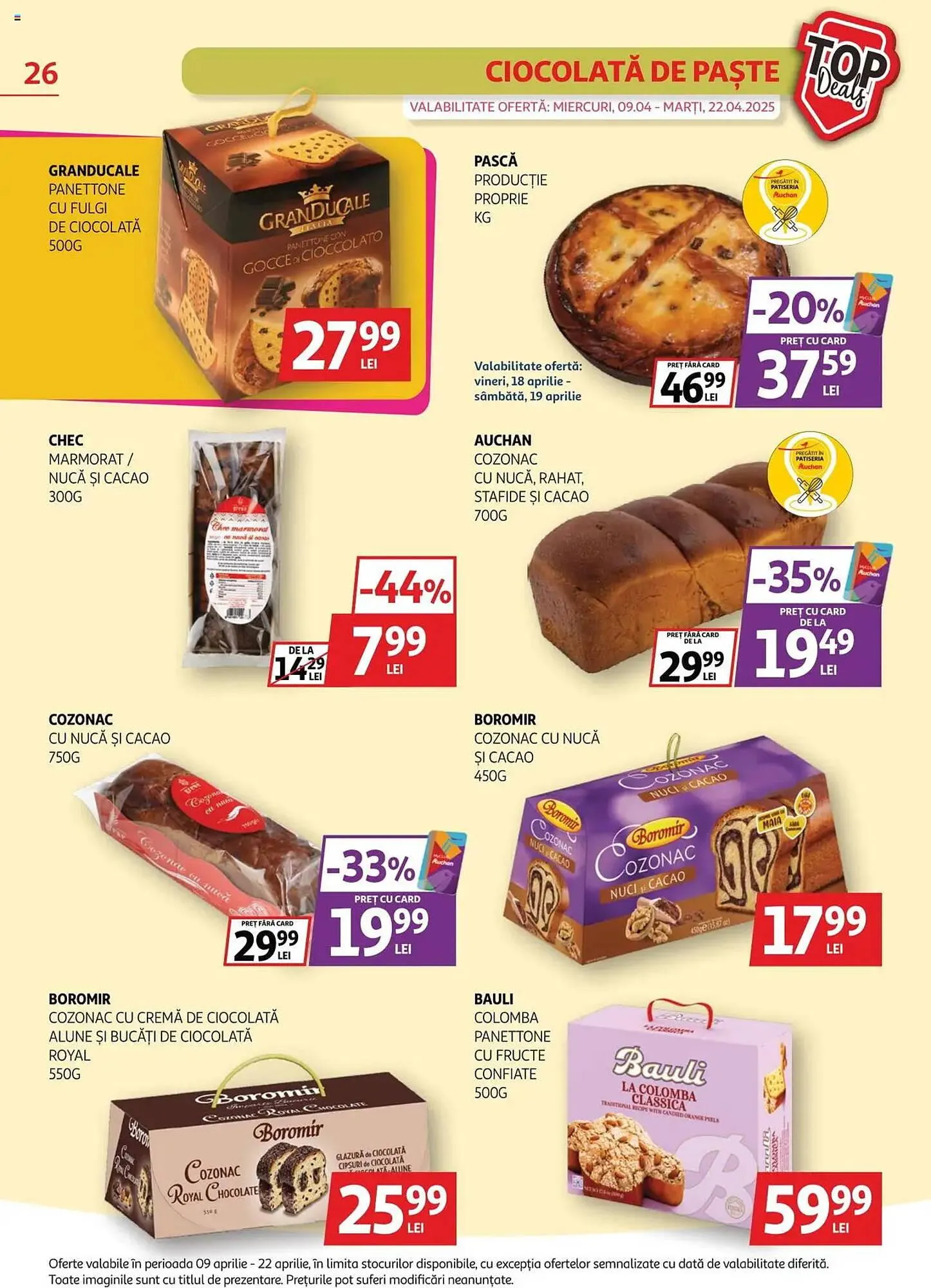 Catalog Catalog Auchan de la 9 aprilie până la 22 aprilie 2025 - Revista Pagina 26