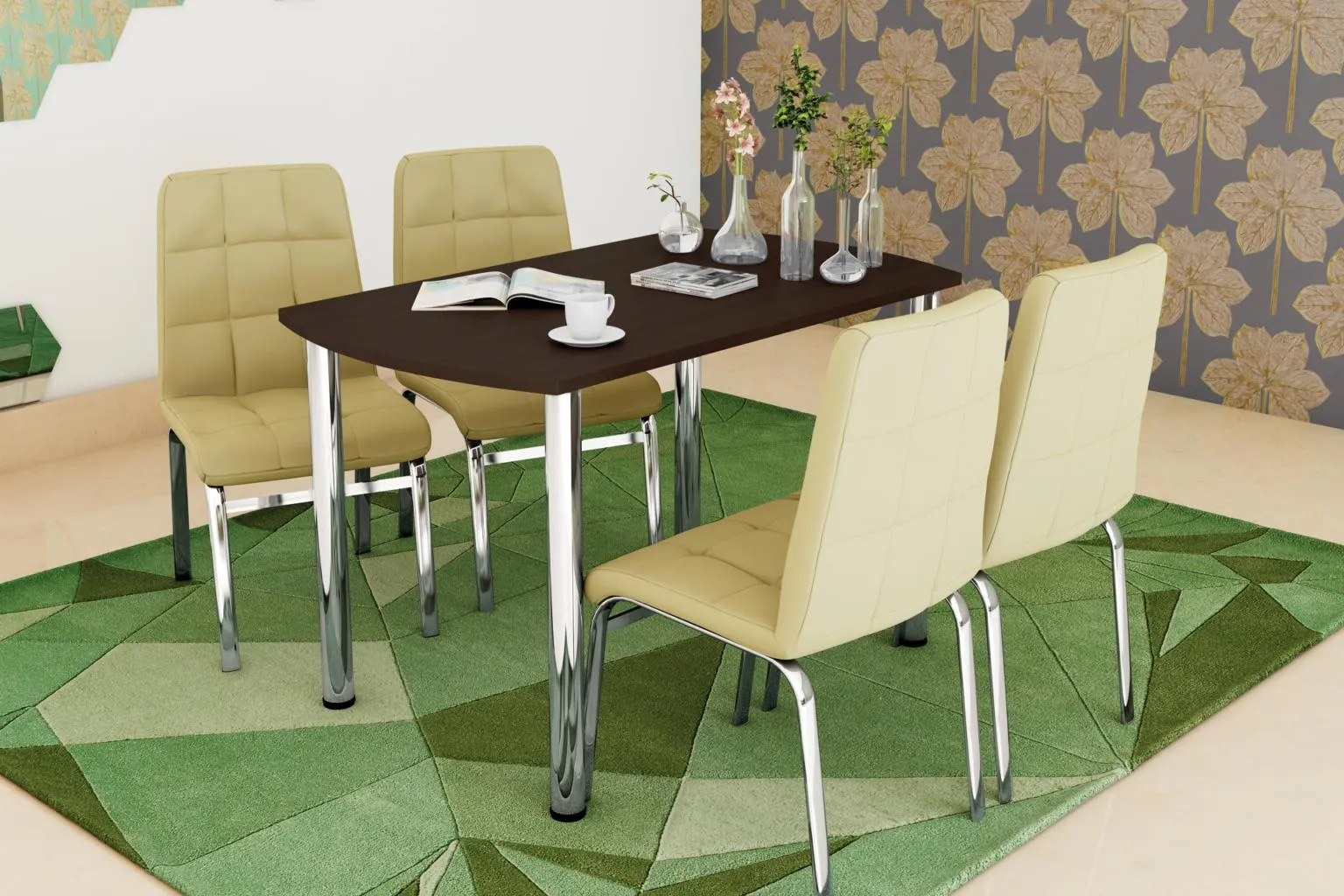 Masă Colibri și 4 scaune Caro