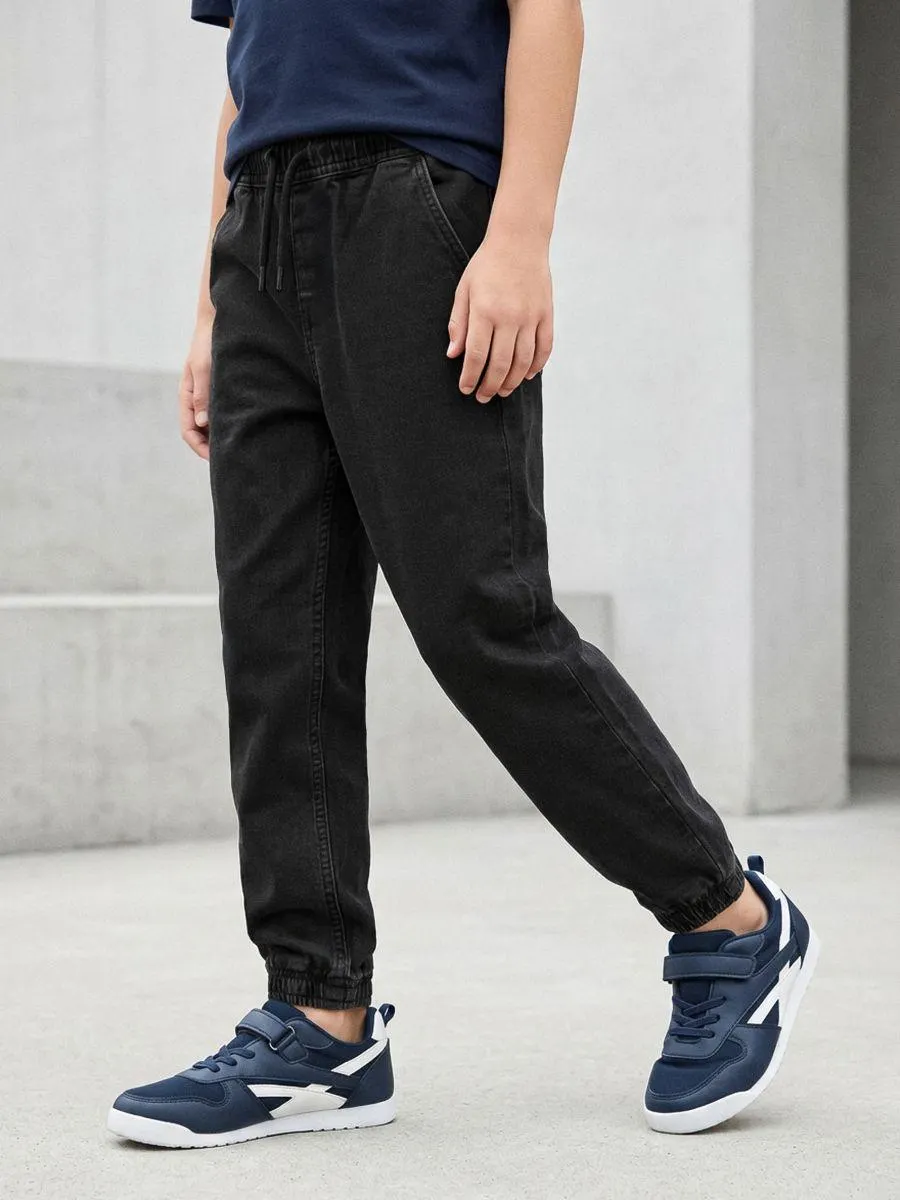 Blugi jogger cu efect spălat