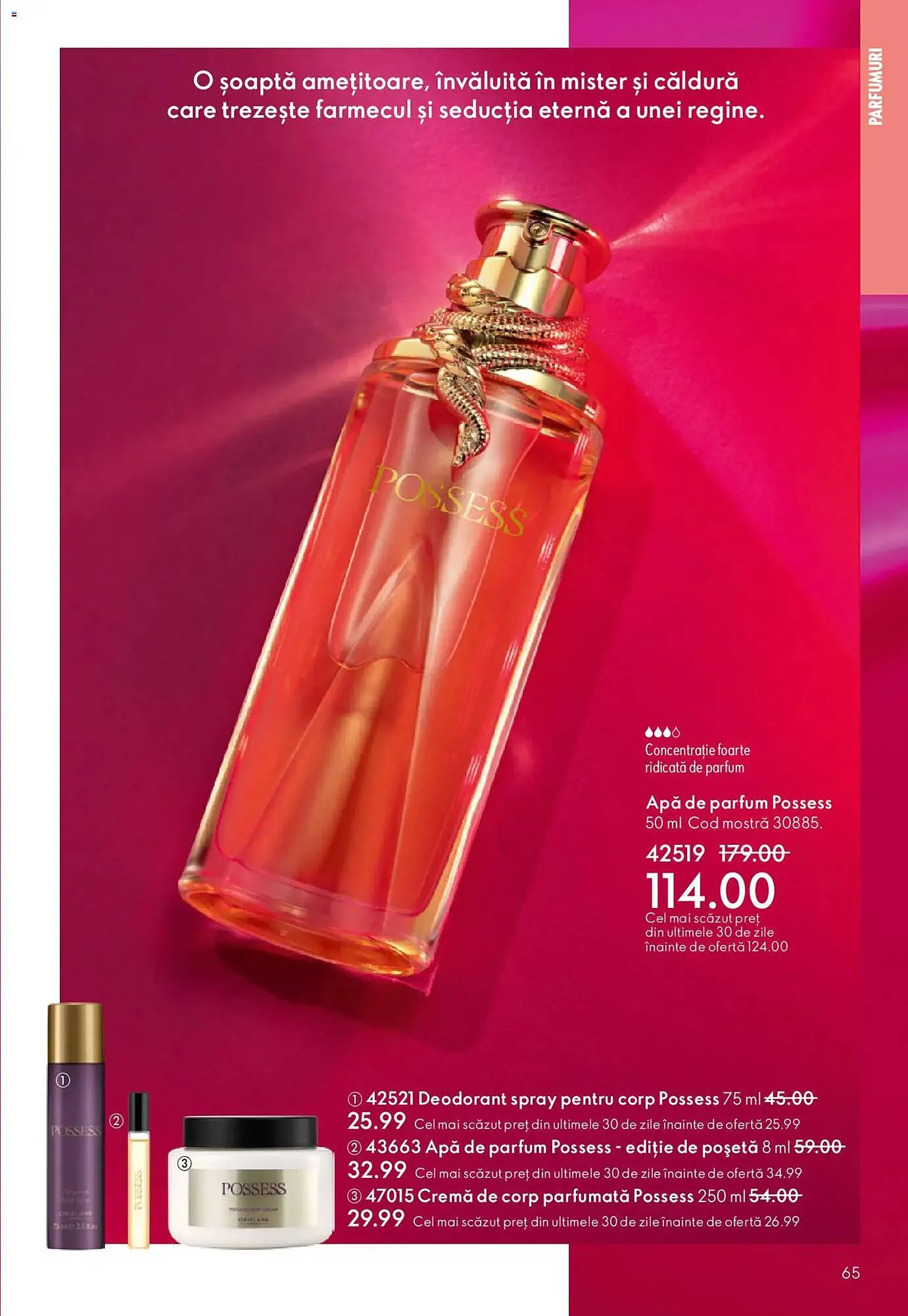 Catalog Catalog Oriflame de la 14 aprilie până la 5 mai 2026 - Revista Pagina 65