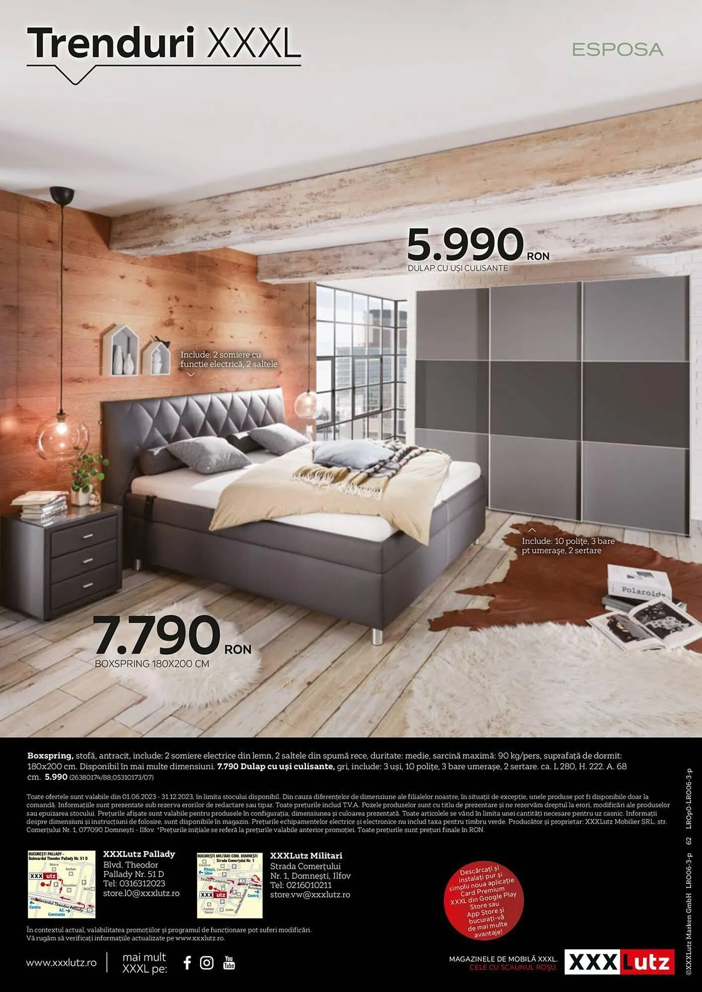 Catalog XXXLutz catalog de la 1 iunie până la 31 decembrie 2023 - Revista Pagina 62