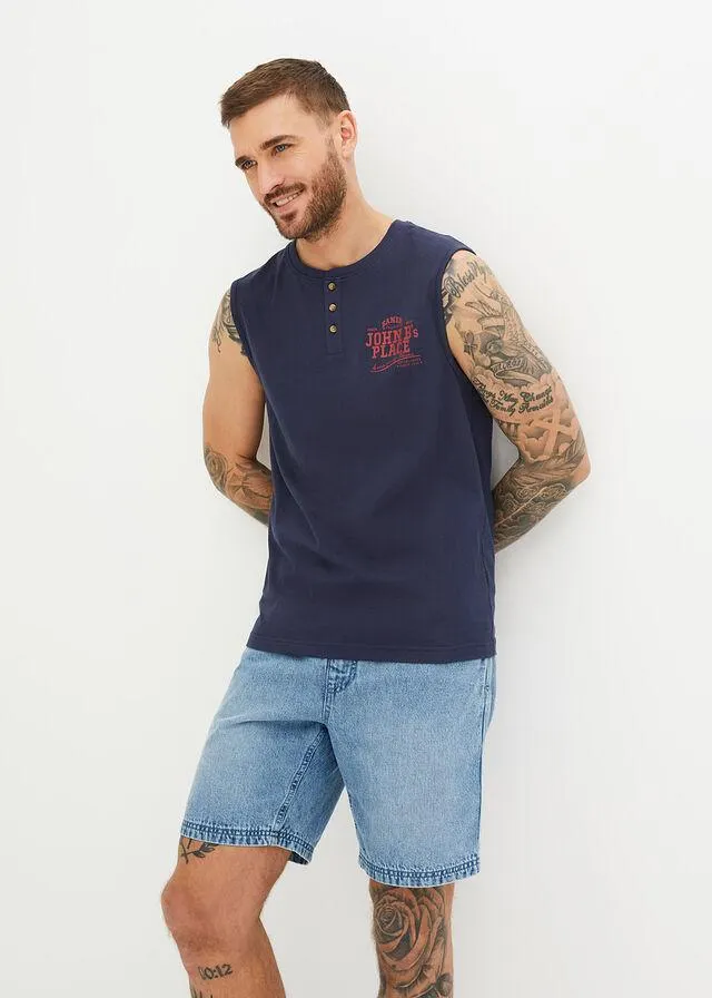 Maiou sport cu decolteu henley