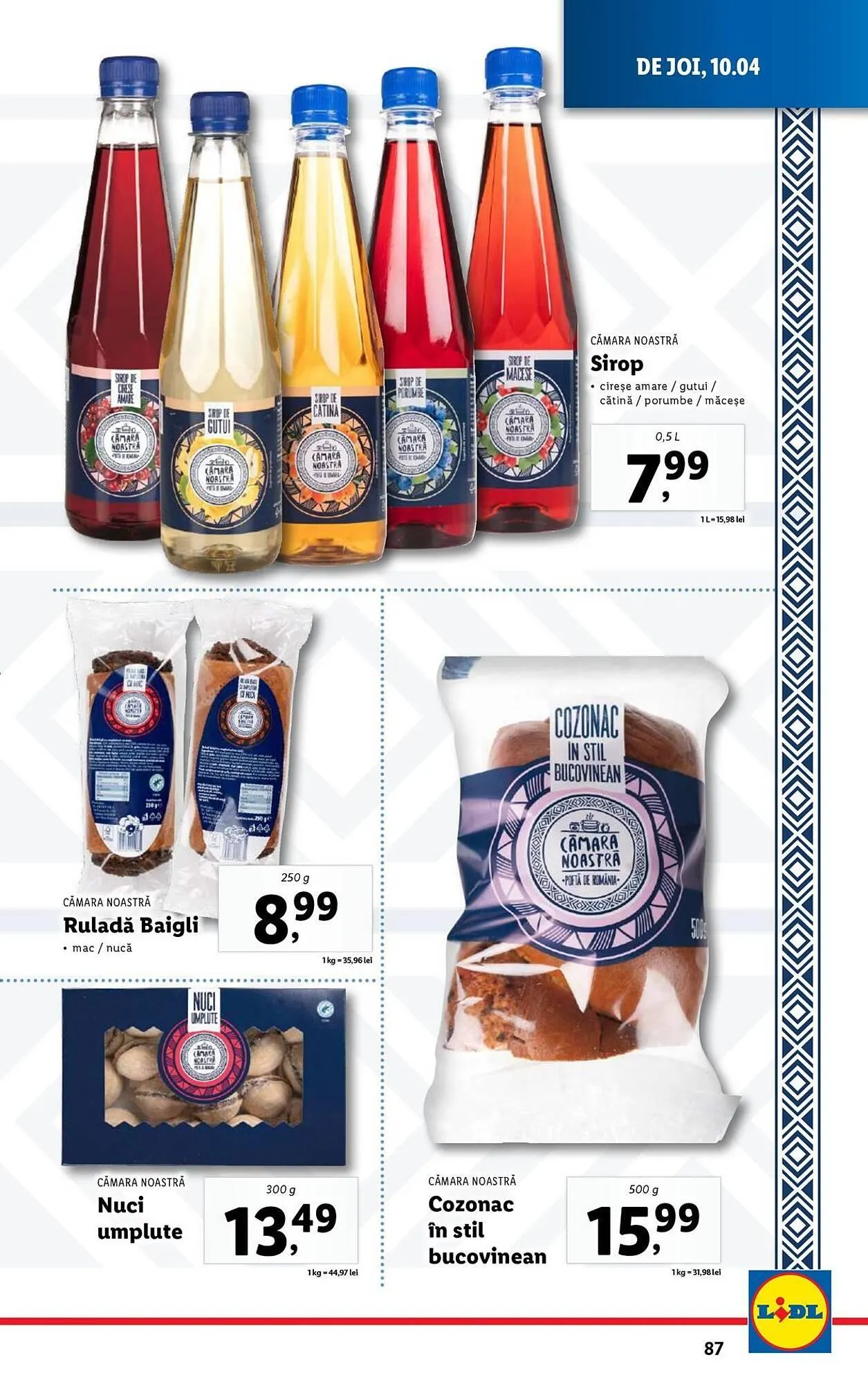 Catalog Catalog Lidl de la 7 aprilie până la 13 aprilie 2025 - Revista Pagina 87