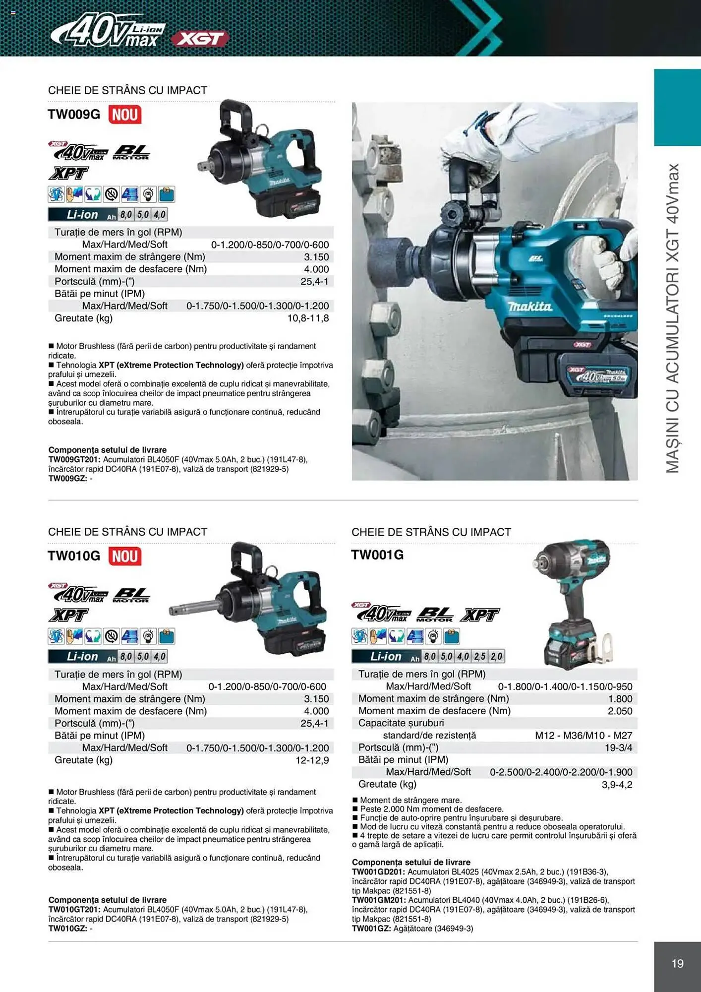 Catalog Catalog Makita de la 8 ianuarie până la 31 decembrie 2025 - Revista Pagina 19