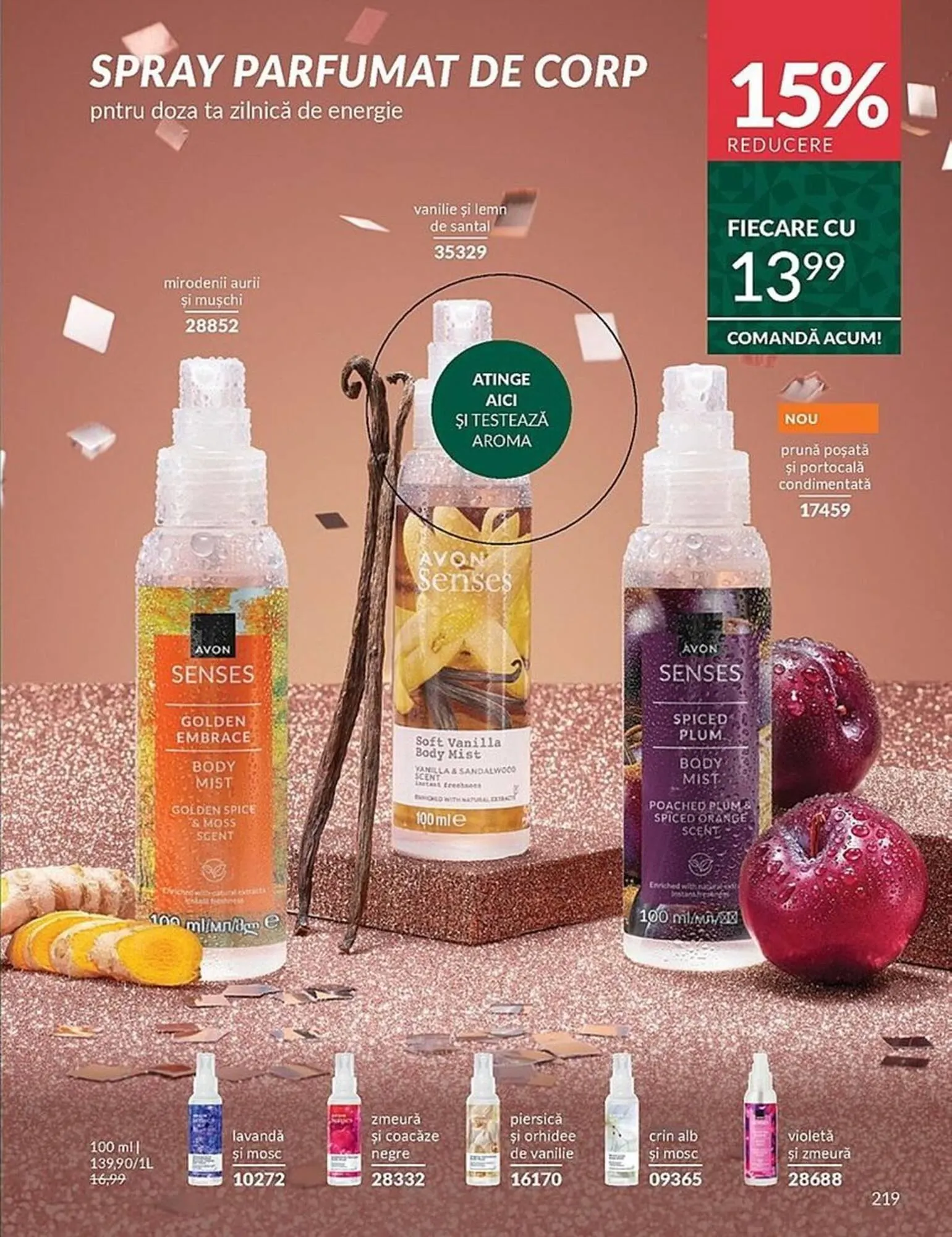 Catalog Catalog Avon de la 3 noiembrie până la 30 noiembrie 2025 - Revista Pagina 217