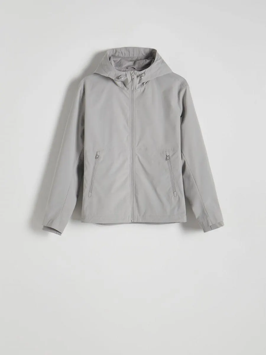 Geacă uni cu glugă