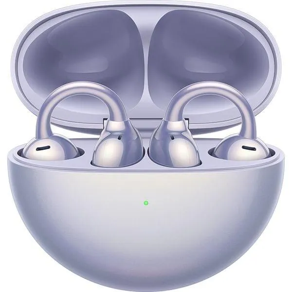Casti HUAWEI FreeClip, True wireless, Bluetooth, Open-ear, Microfon, Carcasa incarcare wireless, Purple