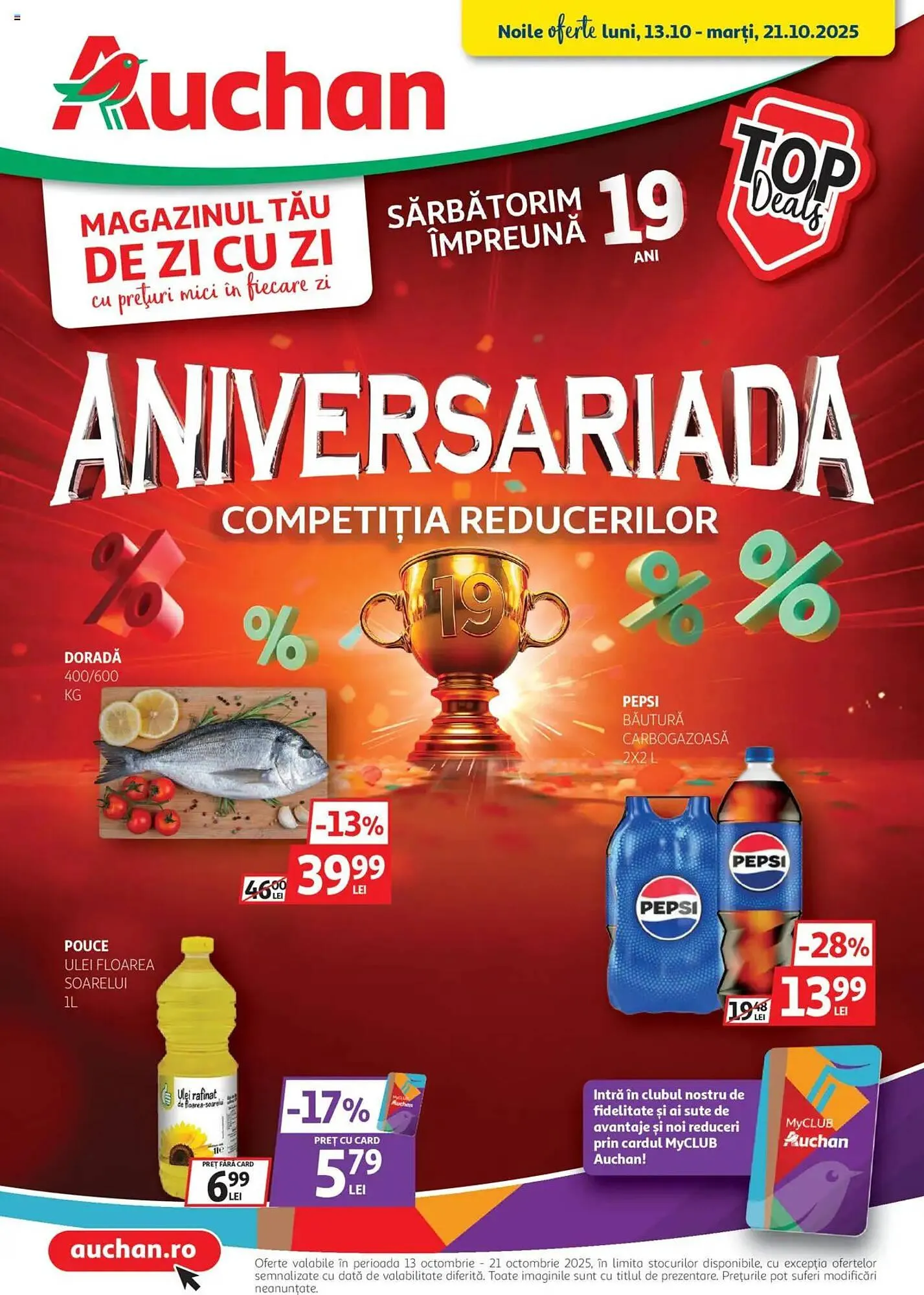 Catalog Catalog Auchan de la 12 octombrie până la 21 octombrie 2025 - Revista Pagina 1