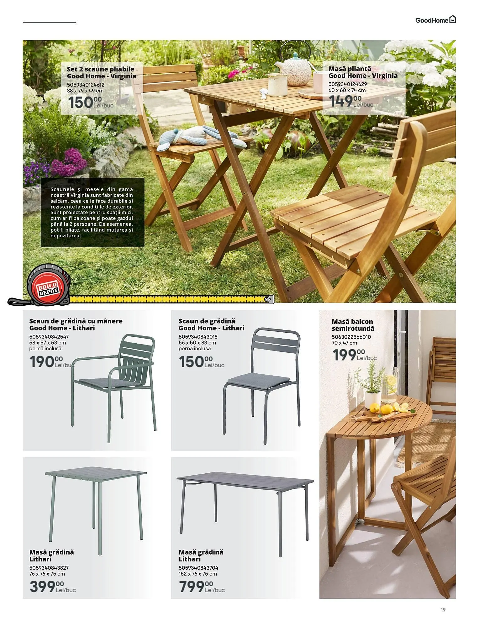 Catalog Brico Depôt catalog de la 28 martie până la 31 octombrie 2025 - Revista Pagina 19