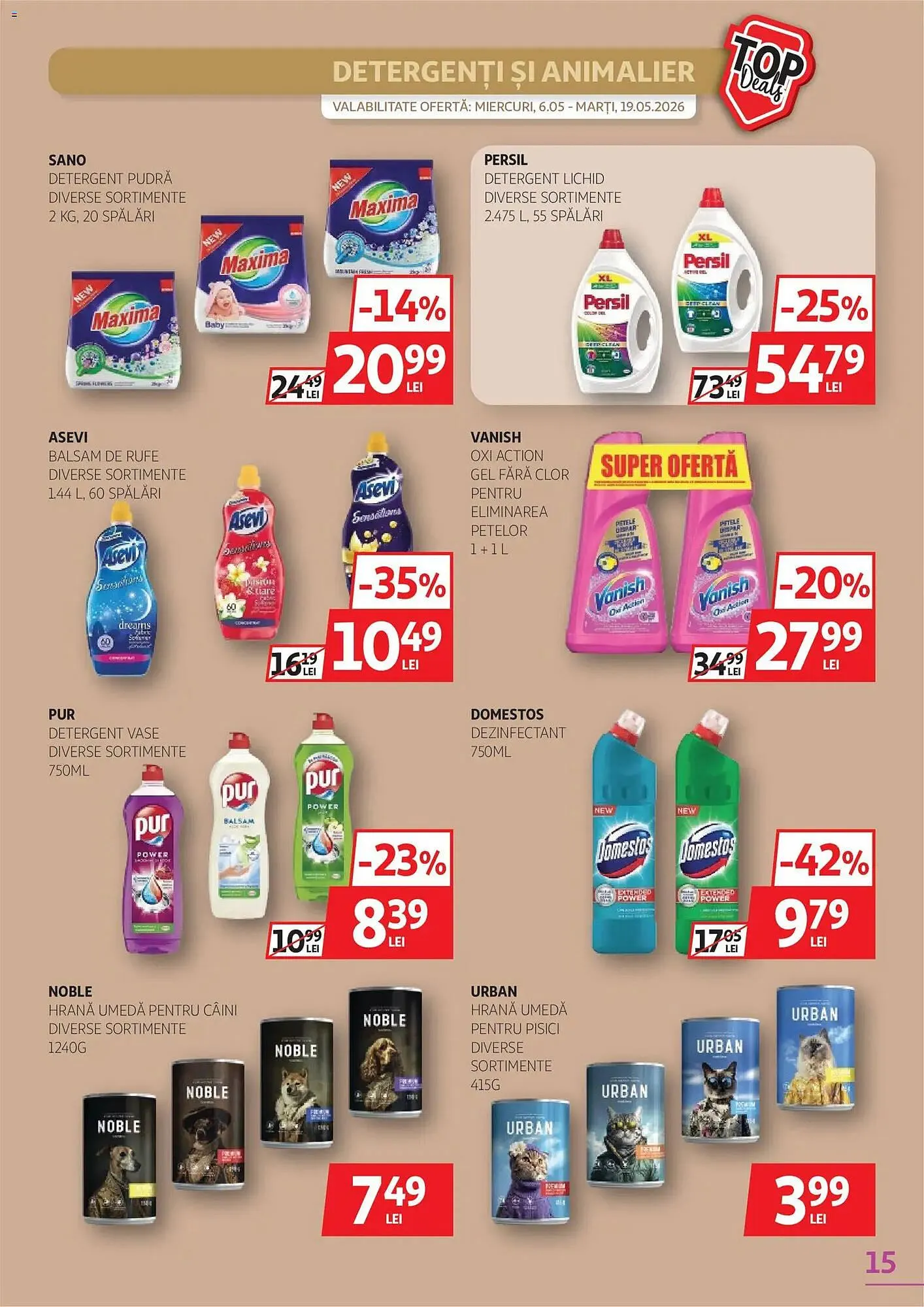 Catalog Catalog Auchan de la 6 mai până la 19 mai 2026 - Revista Pagina 15