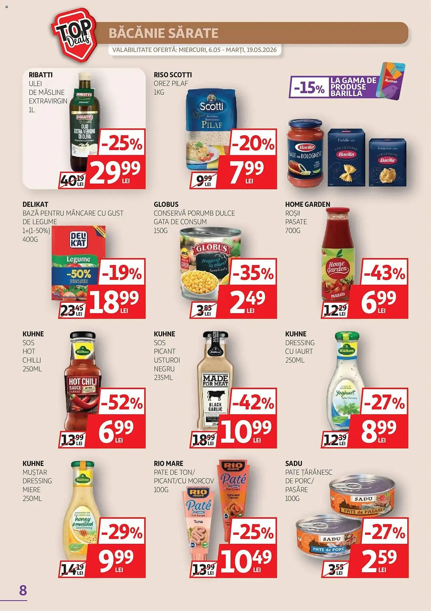 Catalog Catalog Auchan de la 6 mai până la 19 mai 2026 - Revista Pagina 8