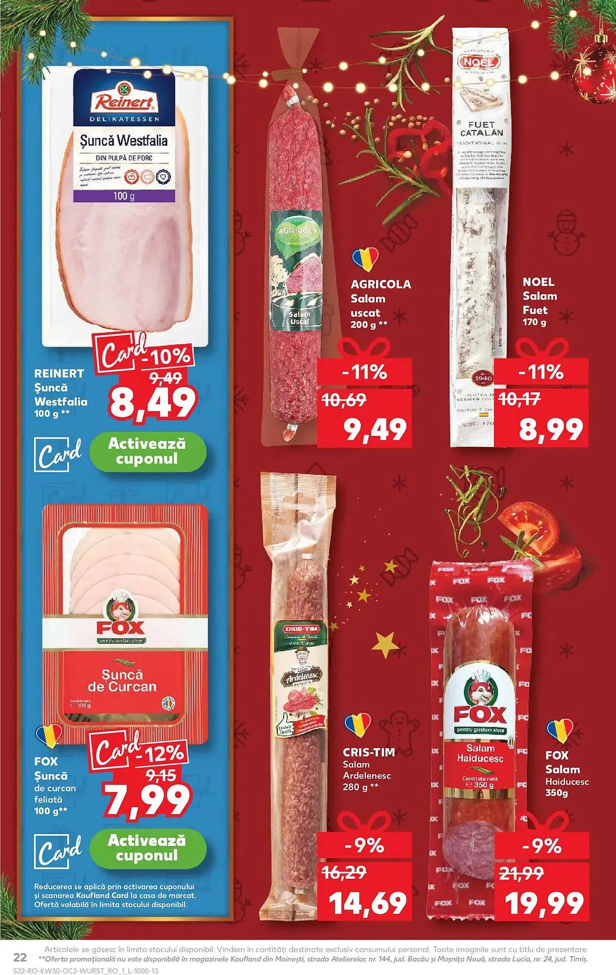 Catalog Catalog Kaufland de la 10 decembrie până la 16 decembrie 2025 - Revista Pagina 22
