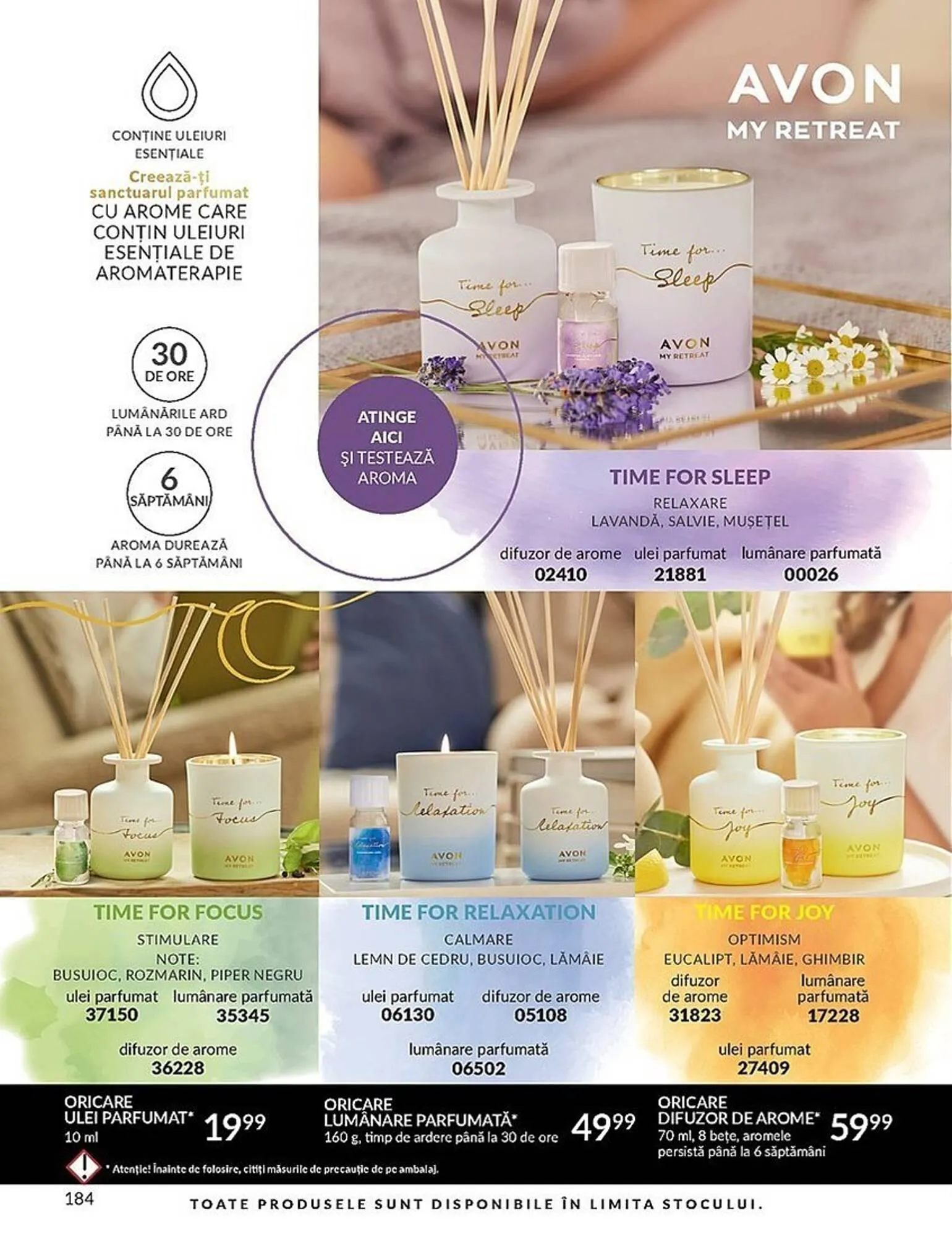 Catalog Avon catalog de la 1 septembrie până la 30 septembrie 2023 - Revista Pagina 184