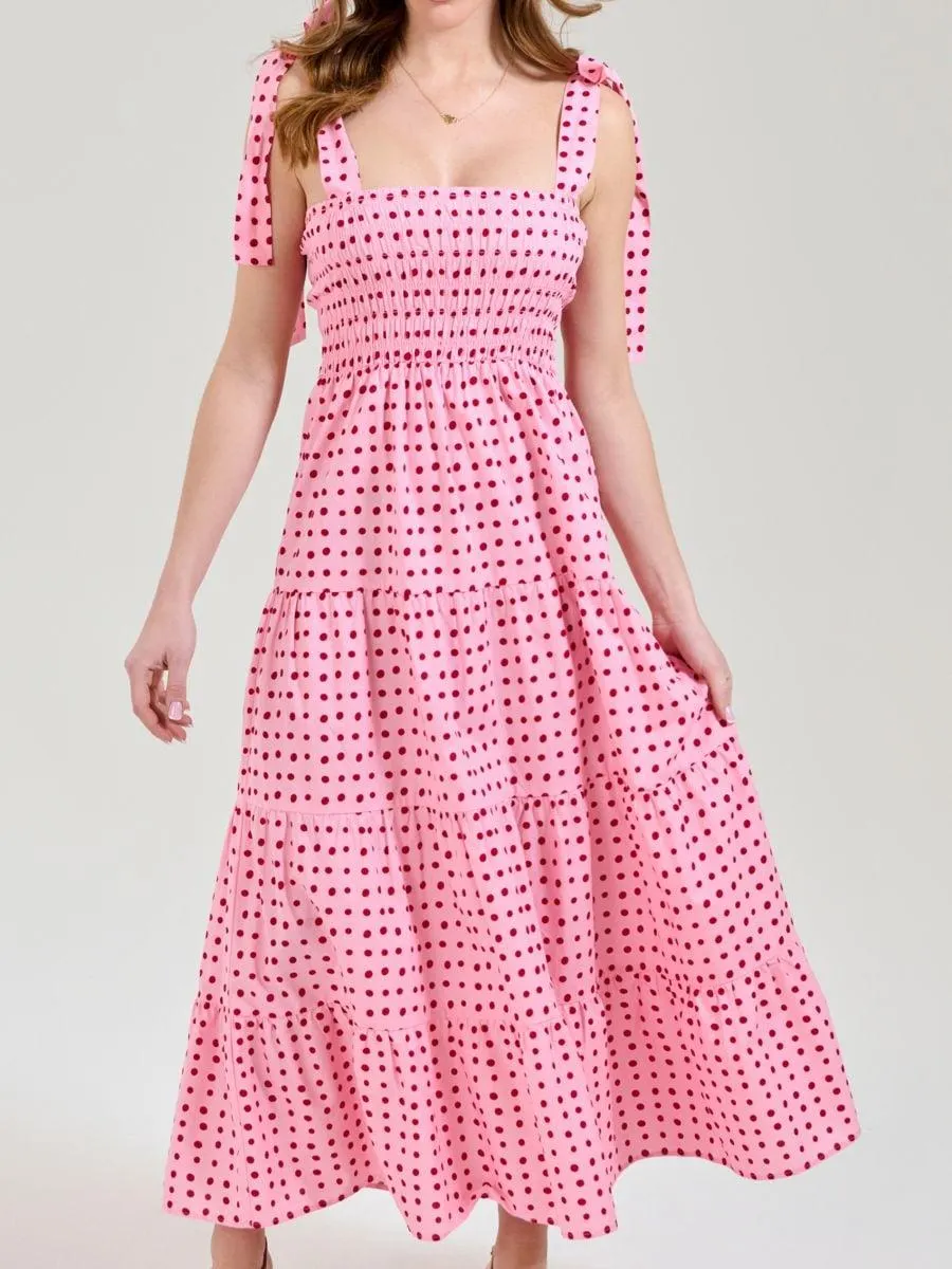 Rochie midi cu fuste pe etaje