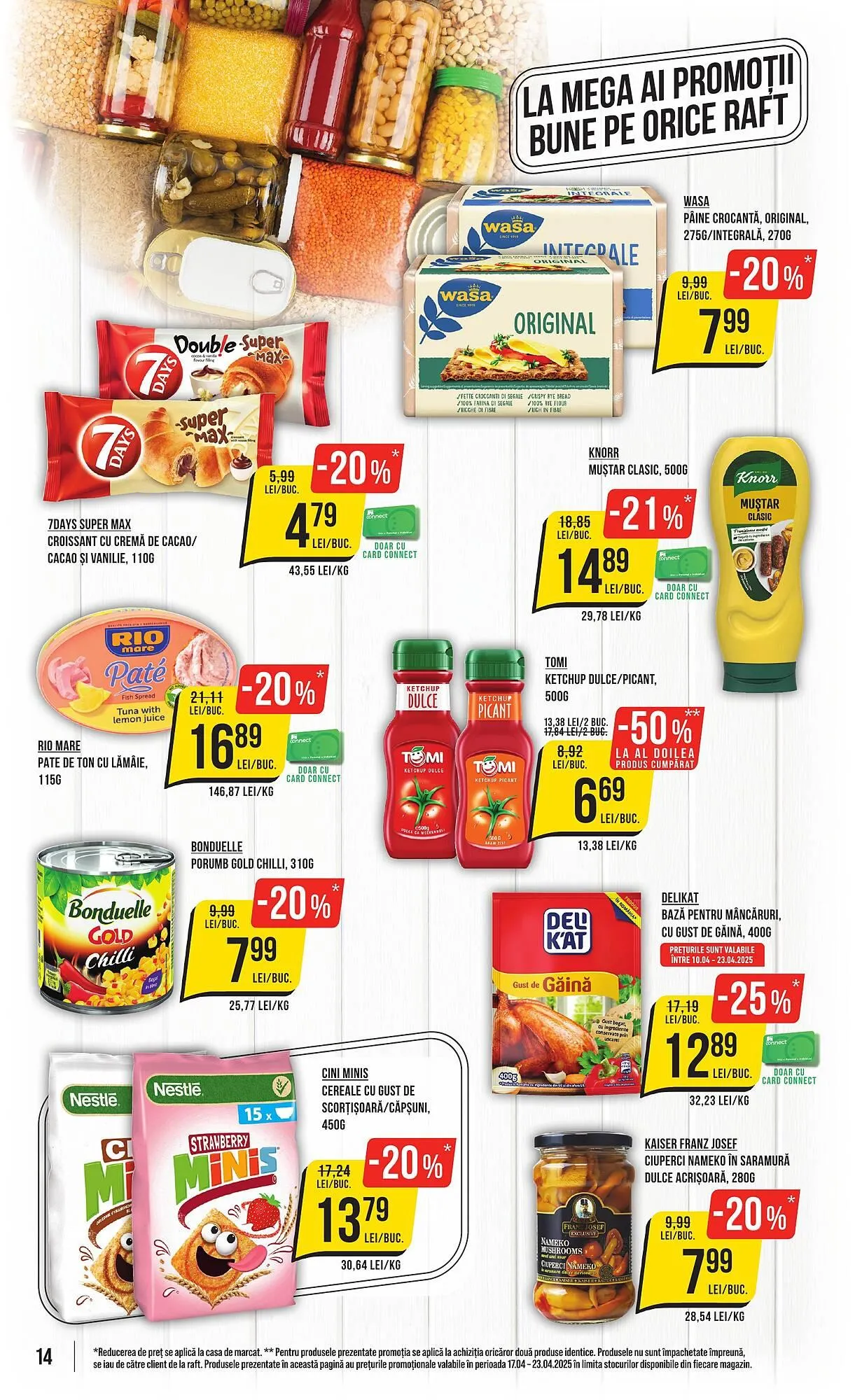 Catalog Catalog Mega Image de la 17 aprilie până la 23 aprilie 2025 - Revista Pagina 14