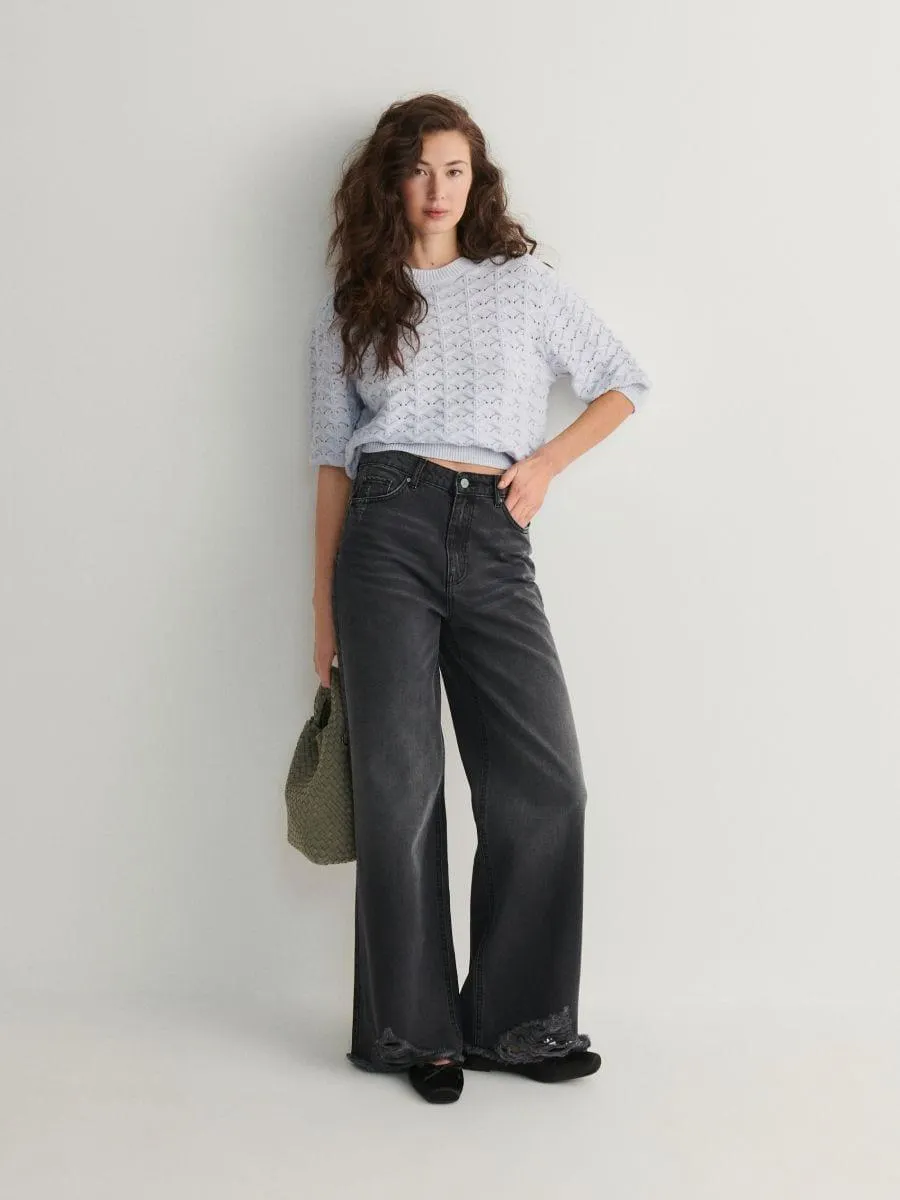 Pulover cu model decorativ