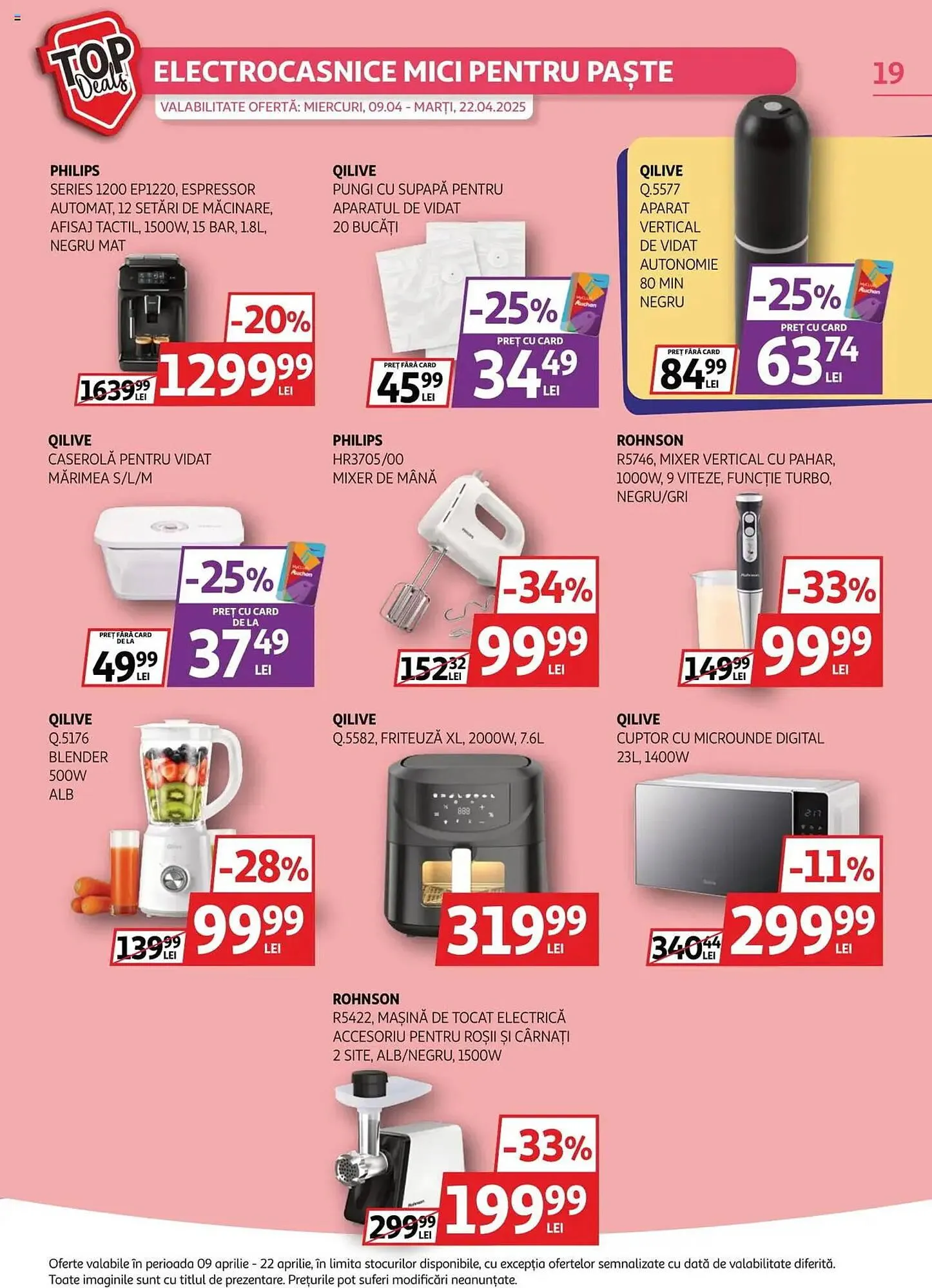 Catalog Catalog Auchan de la 9 aprilie până la 22 aprilie 2025 - Revista Pagina 19