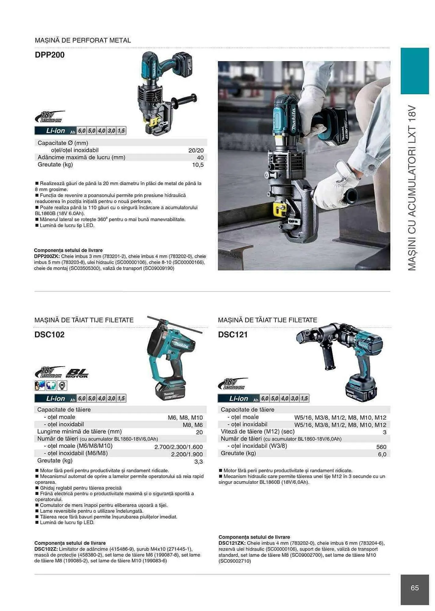 Catalog Makita catalog de la 1 ianuarie până la 31 decembrie 2023 - Revista Pagina 65