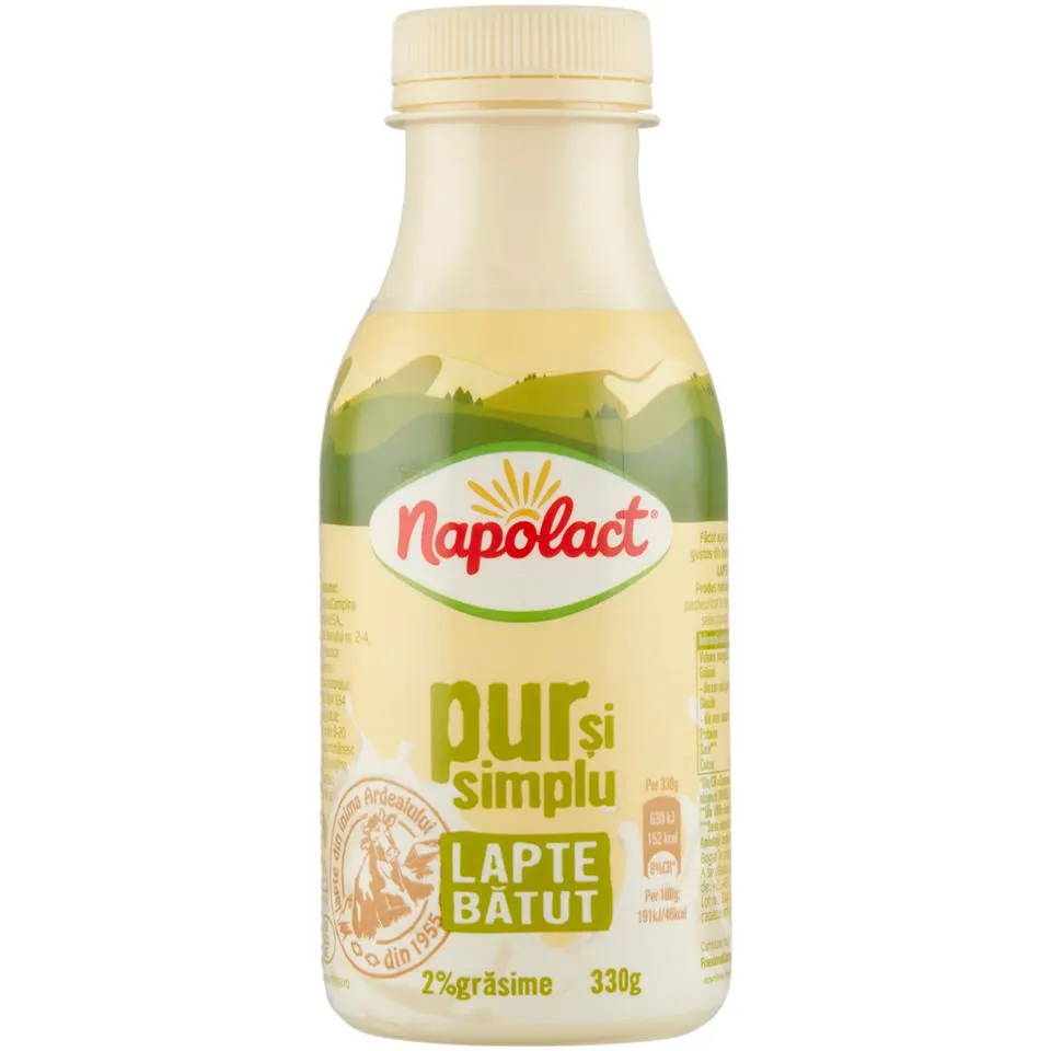 Napolact | Lapte batut 2% grasime 330g