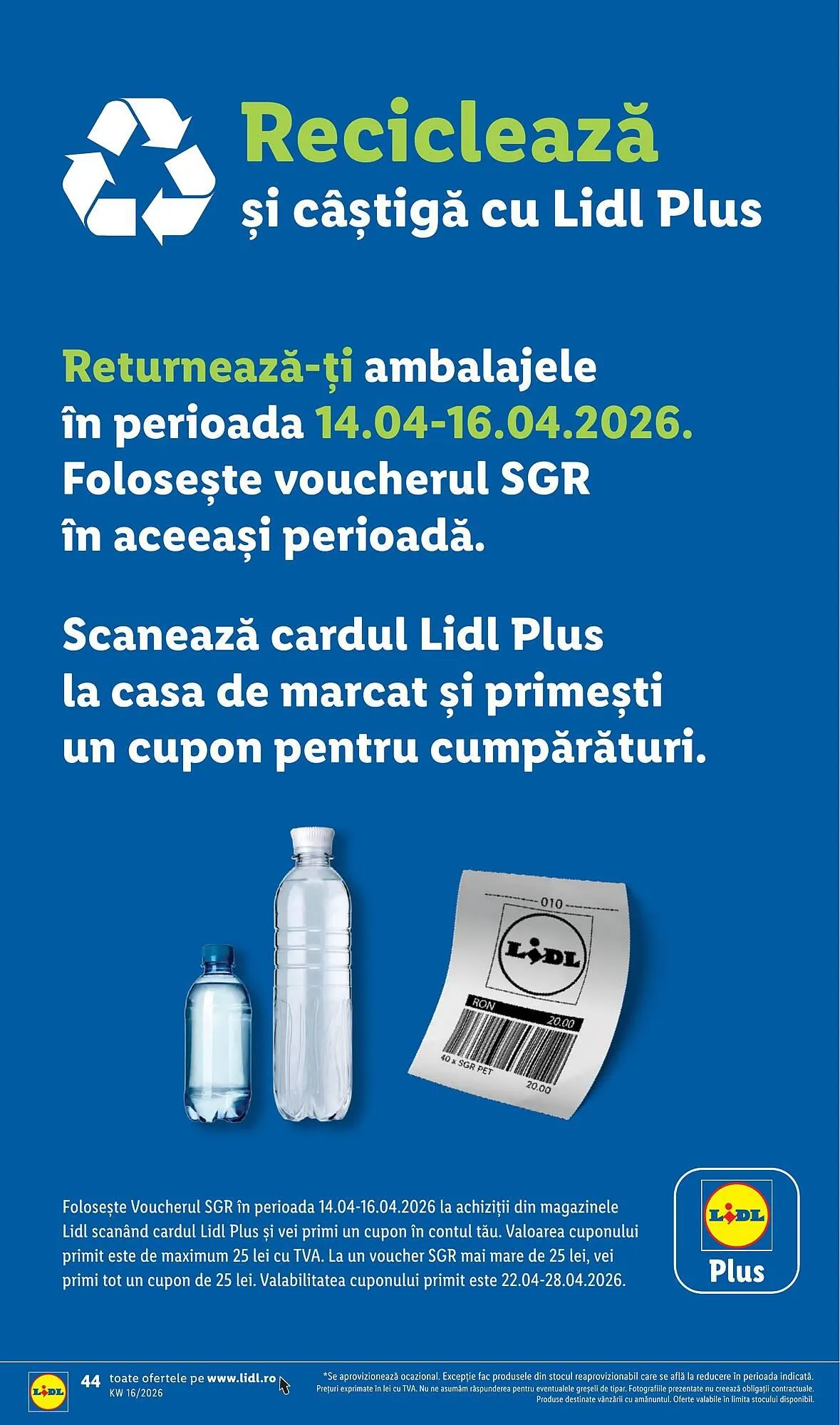 Catalog Catalog Lidl de la 14 aprilie până la 19 aprilie 2026 - Revista Pagina 44